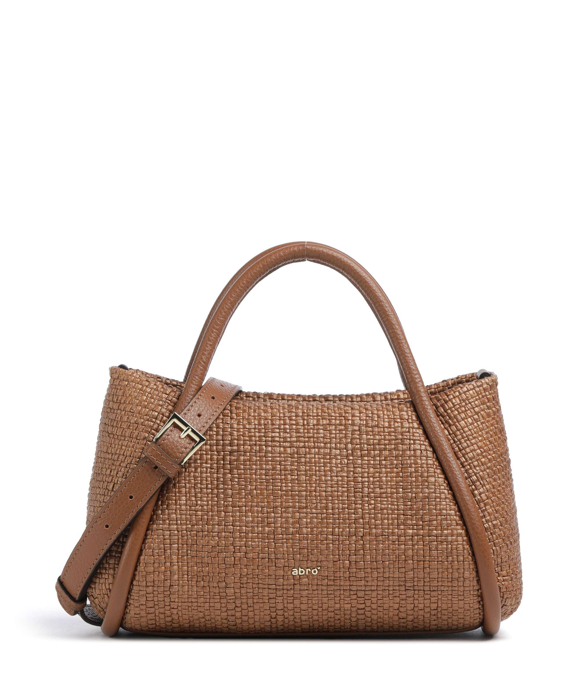 Abro Raffia Intreccio Willow Torebka caramel/cognac