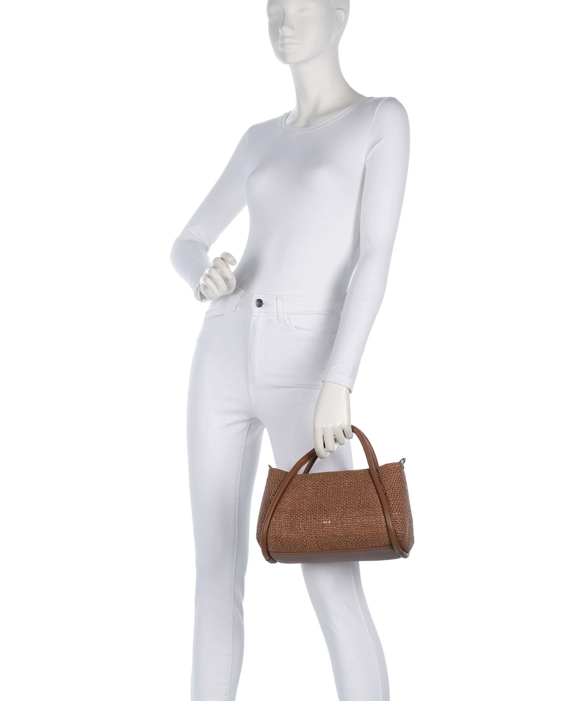 Abro Raffia Intreccio Willow Torebka caramel/cognac - Image 3