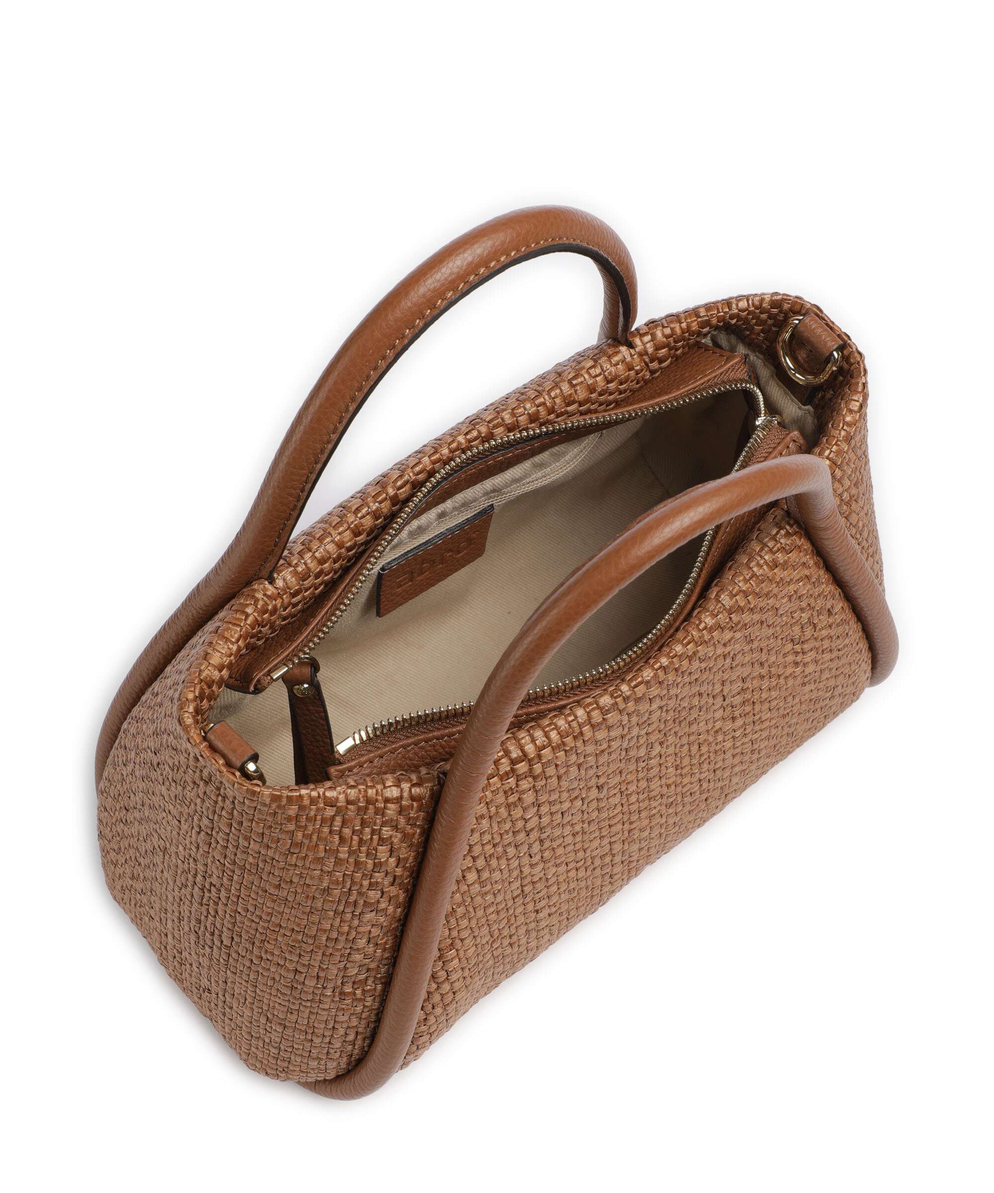 Abro Raffia Intreccio Willow Torebka caramel/cognac - Image 5
