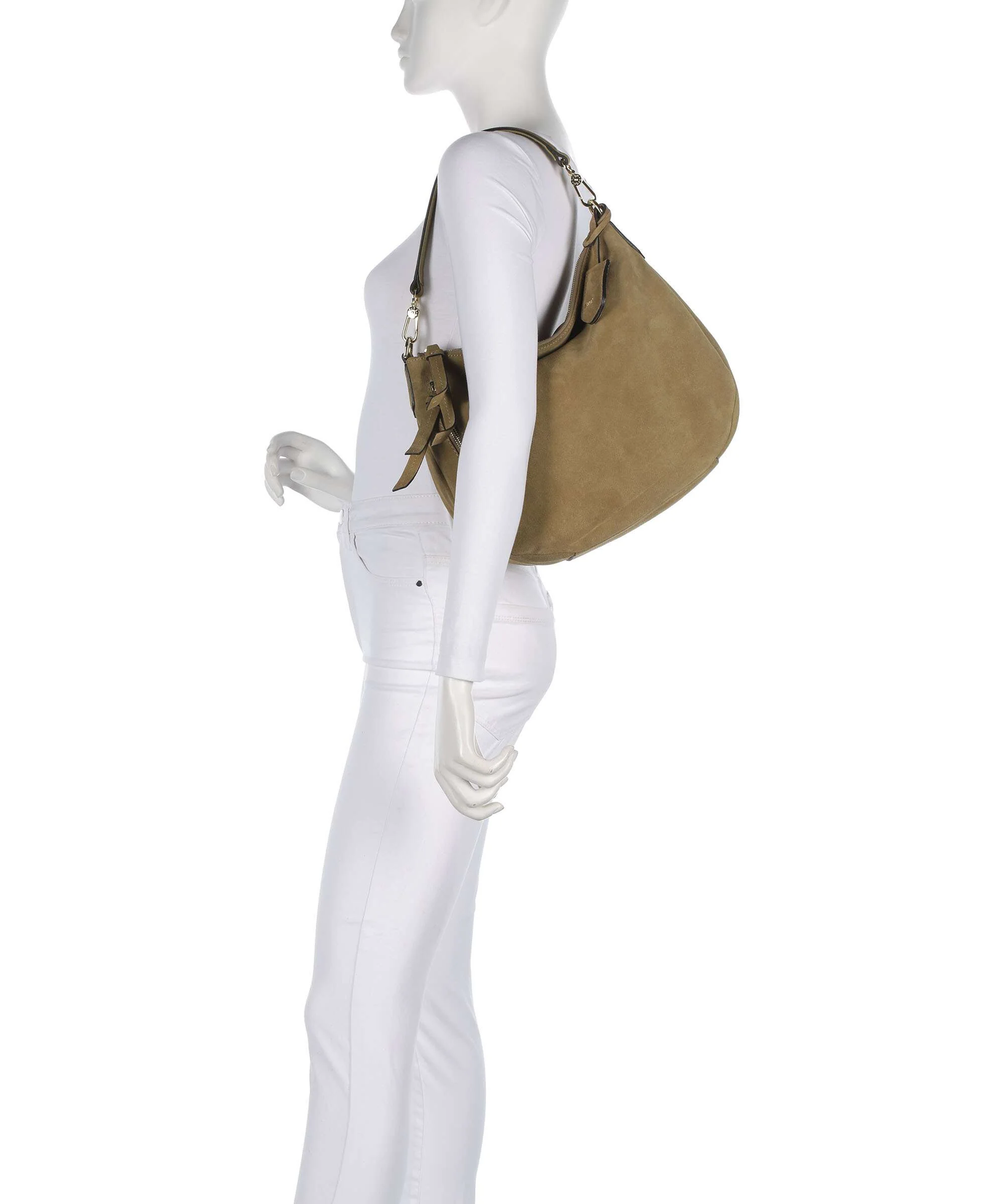 Abro Suede Juna Small Torebka worek mud - Image 3