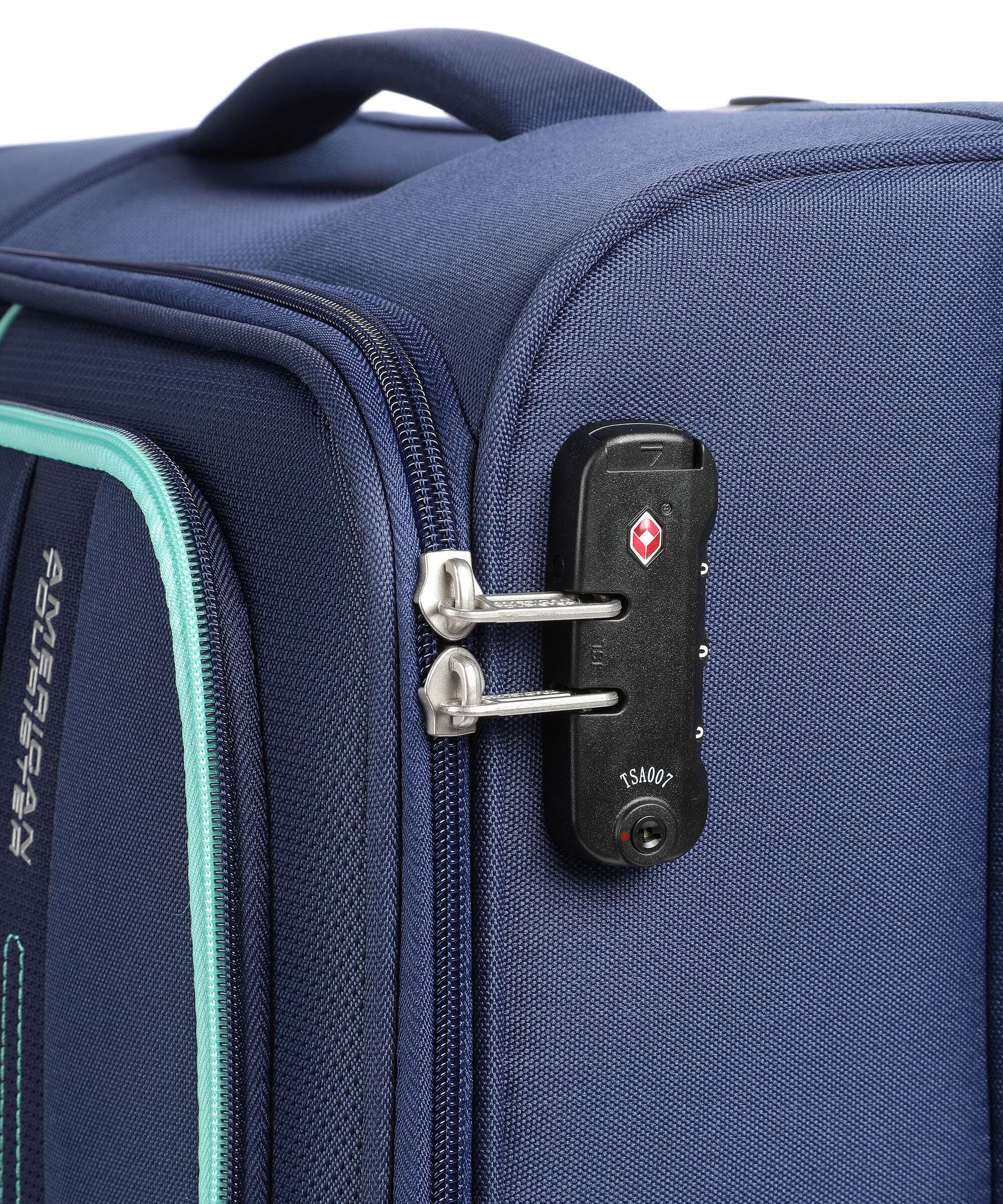 American Tourister Sea Seeker Walizka na 4 kołach combat navy - Image 3