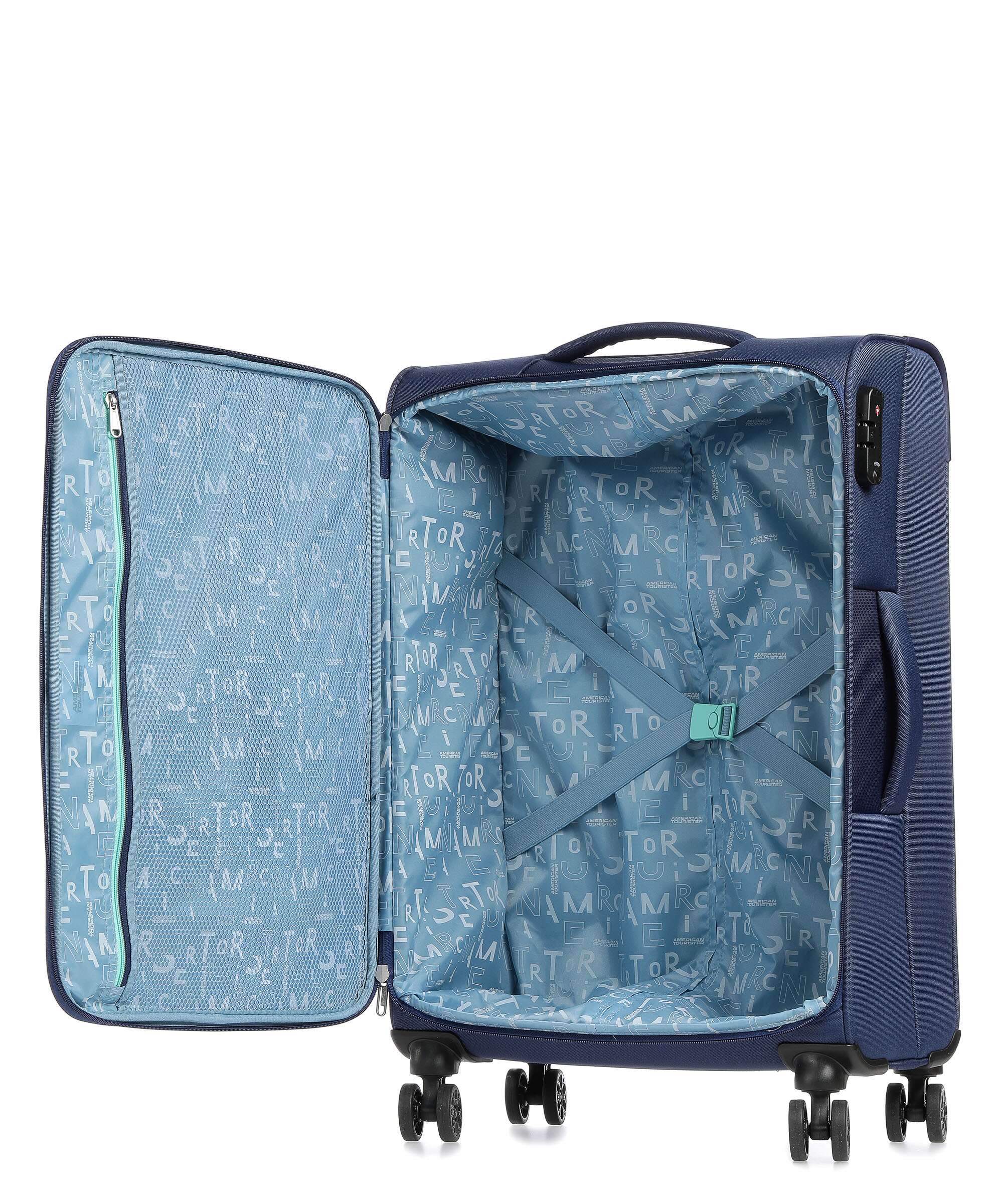 American Tourister Sea Seeker Walizka na 4 kołach combat navy - Image 5