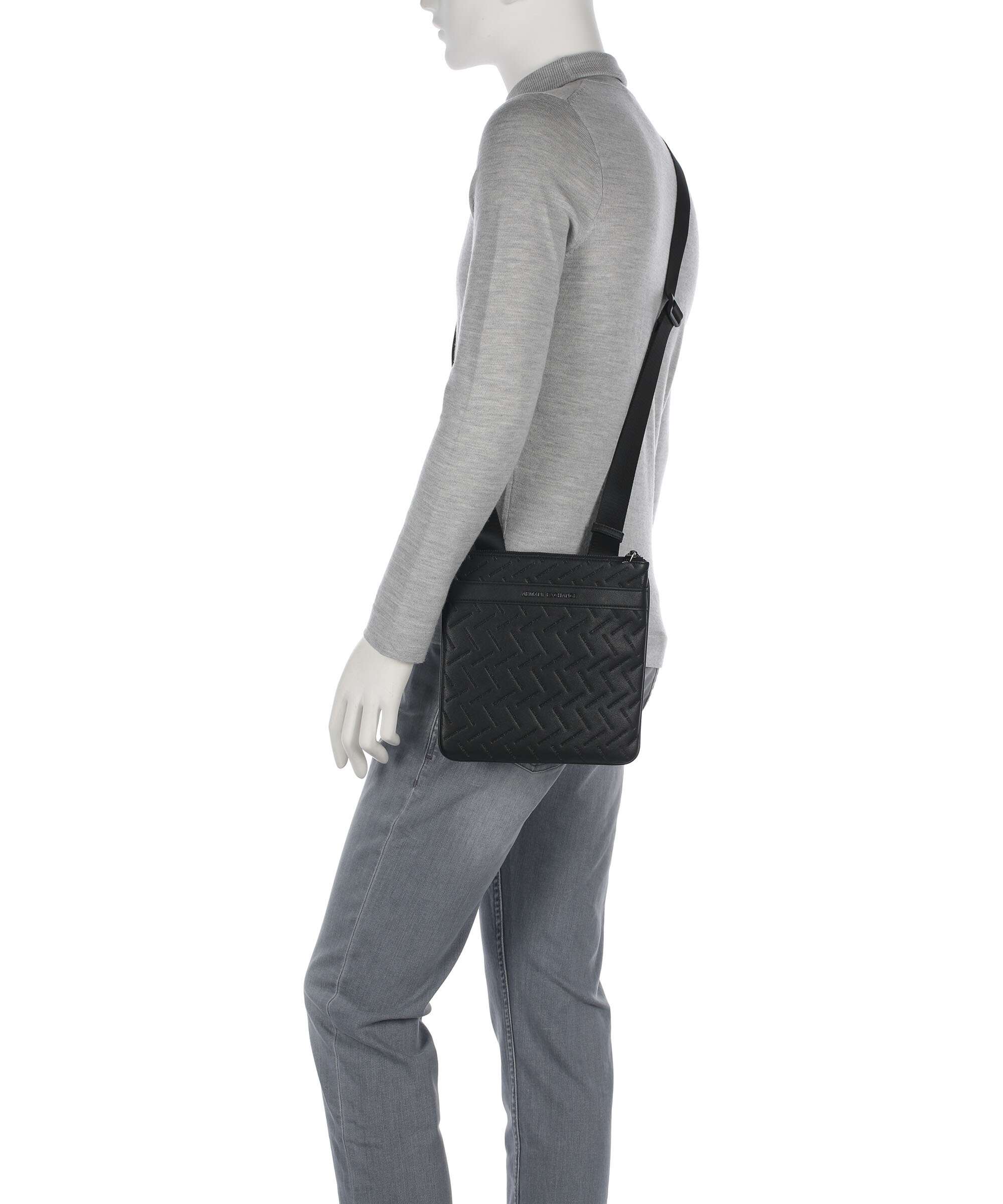 Armani Exchange Ginevra Embossed Torba przez ramię black - Image 3
