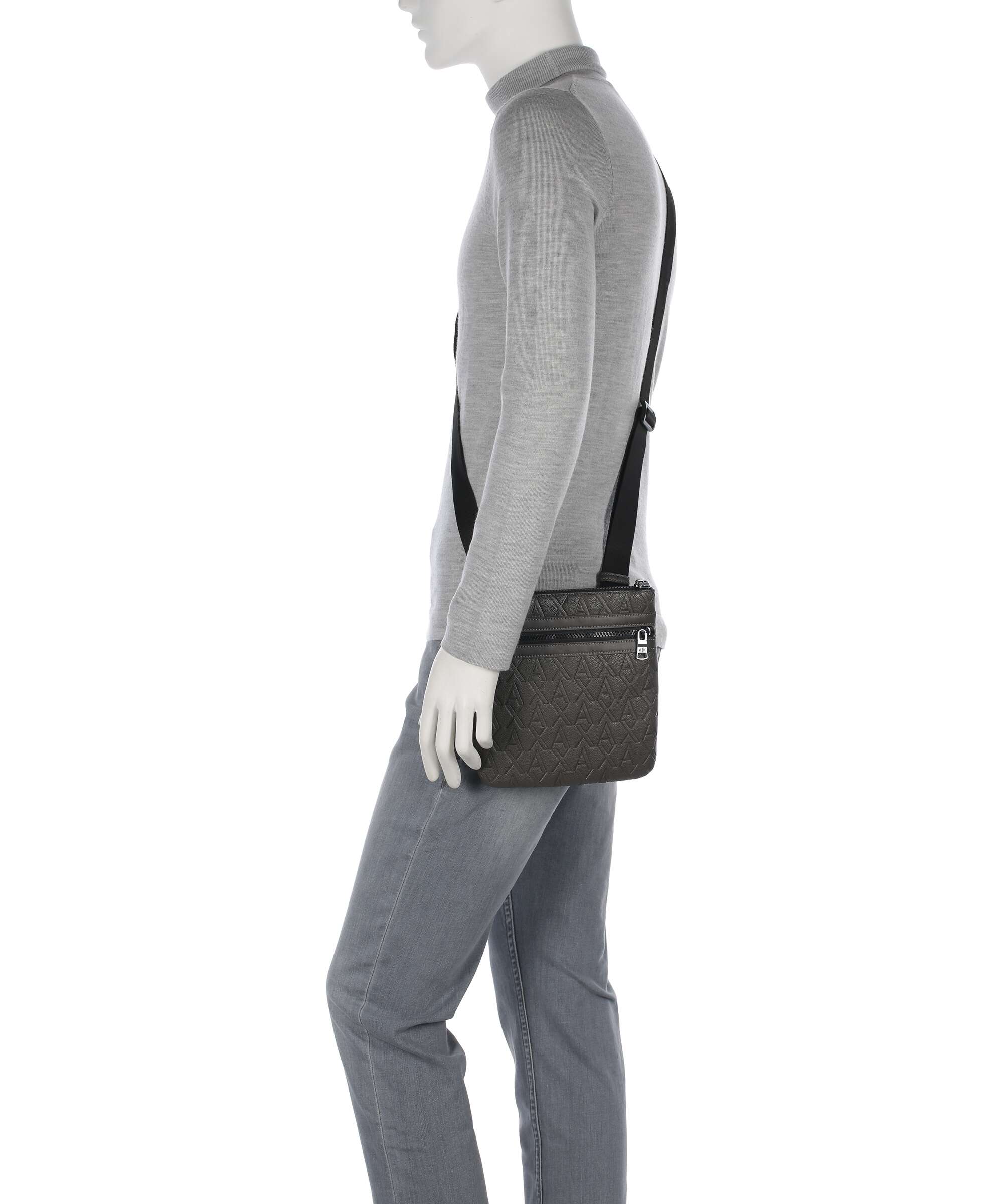 Armani Exchange Liam Torba przez ramię major brown - Image 3