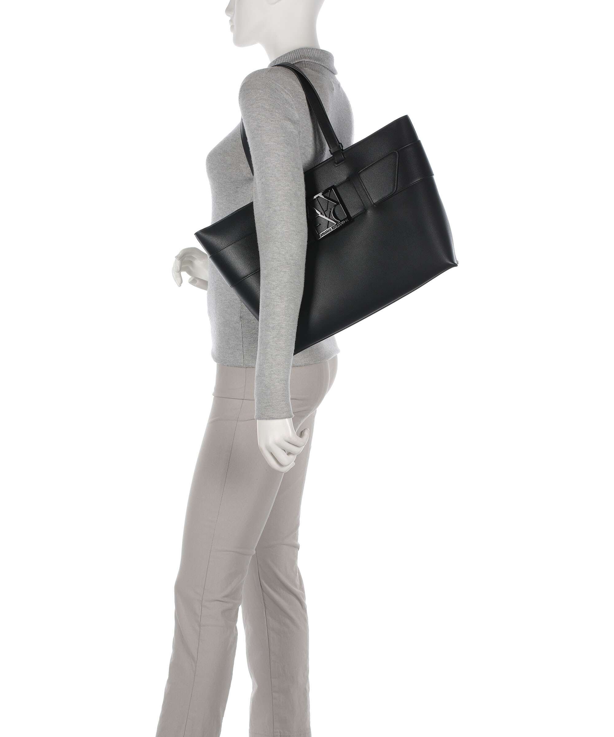 Armani Exchange Susy M Torba na zakupy black - Image 3