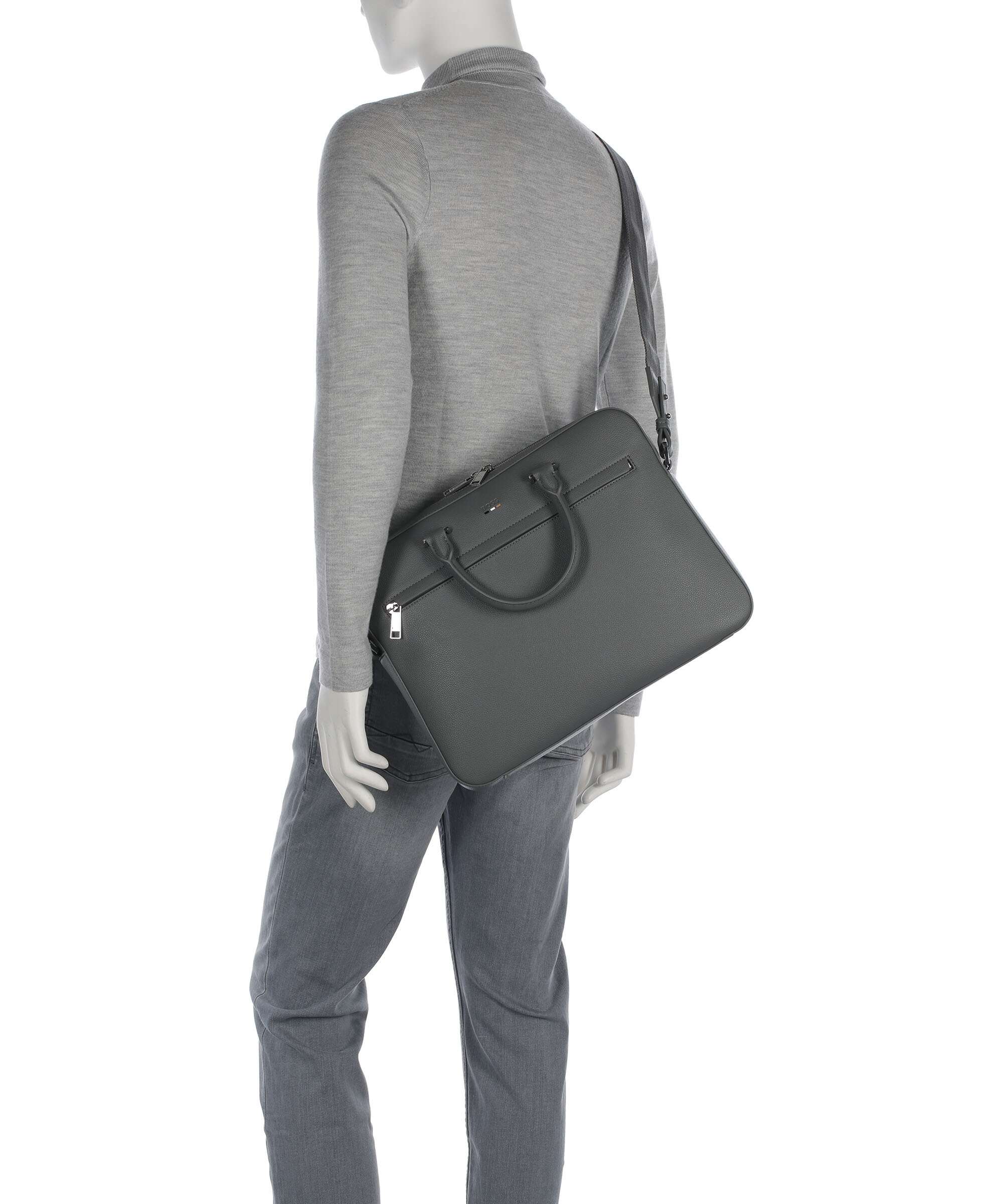 BOSS Ray Aktówka medium grey - Image 3