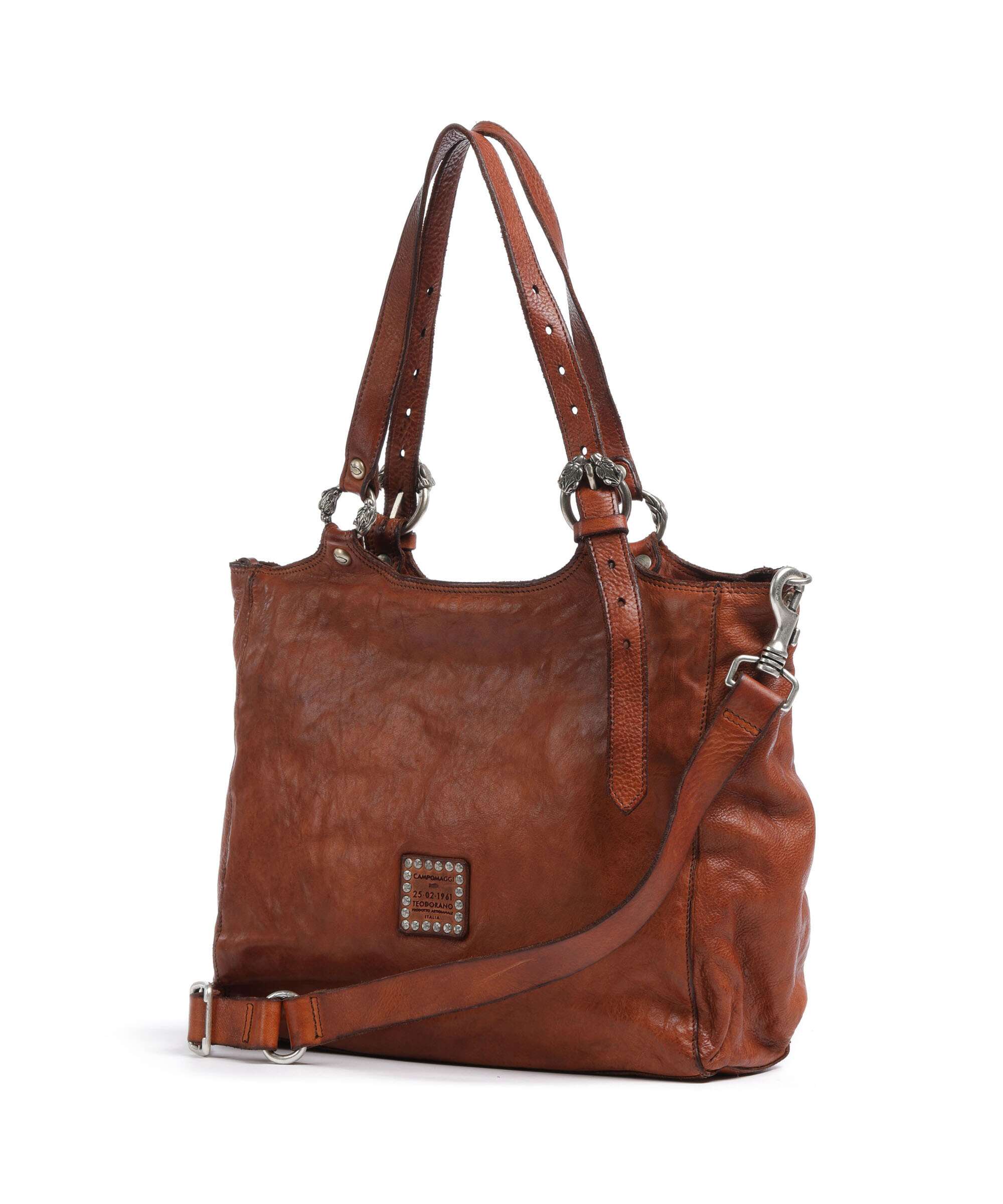 Campomaggi Torba na zakupy cognac - Image 2