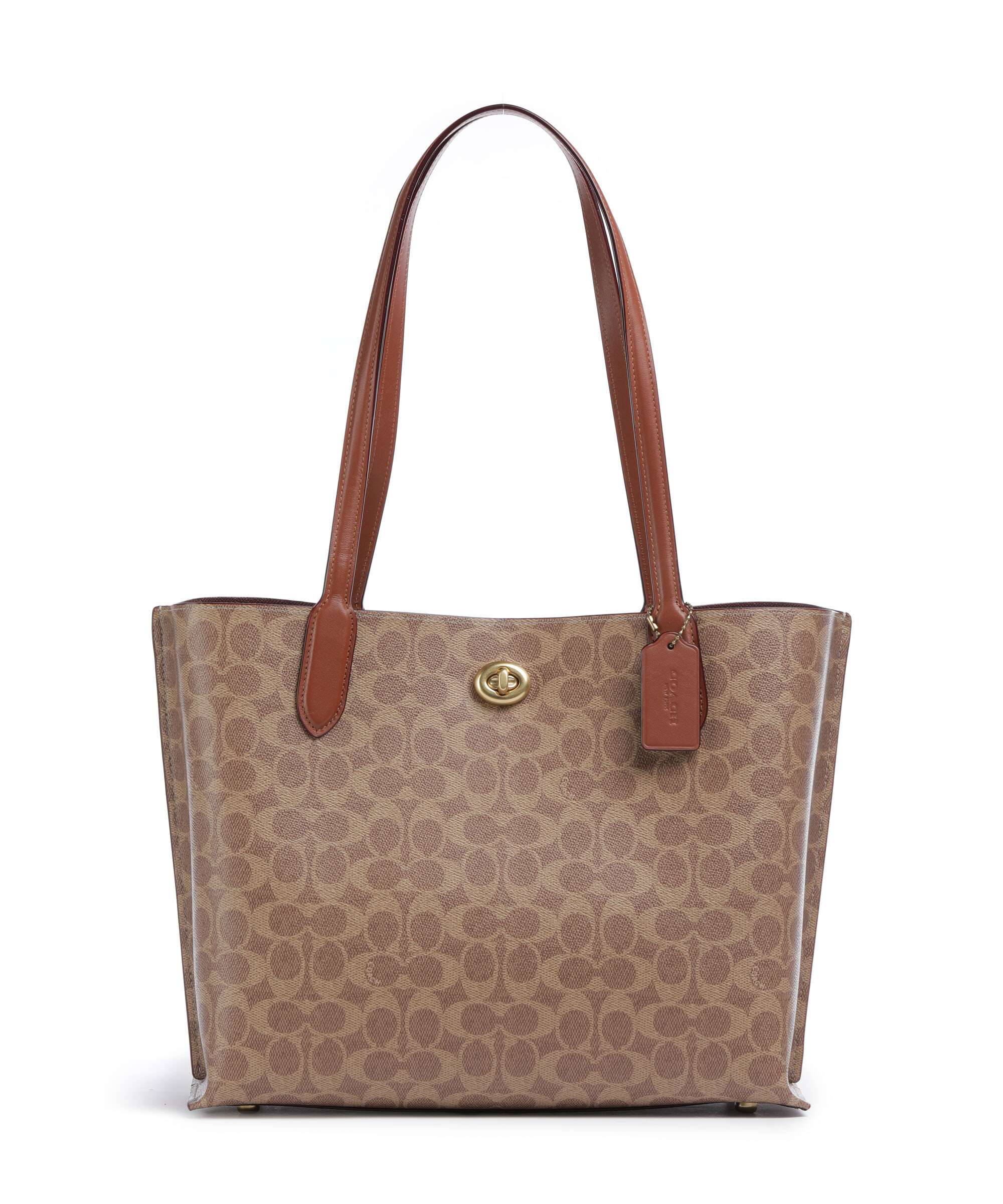 Coach Willow Signature Torba na zakupy tan caramel