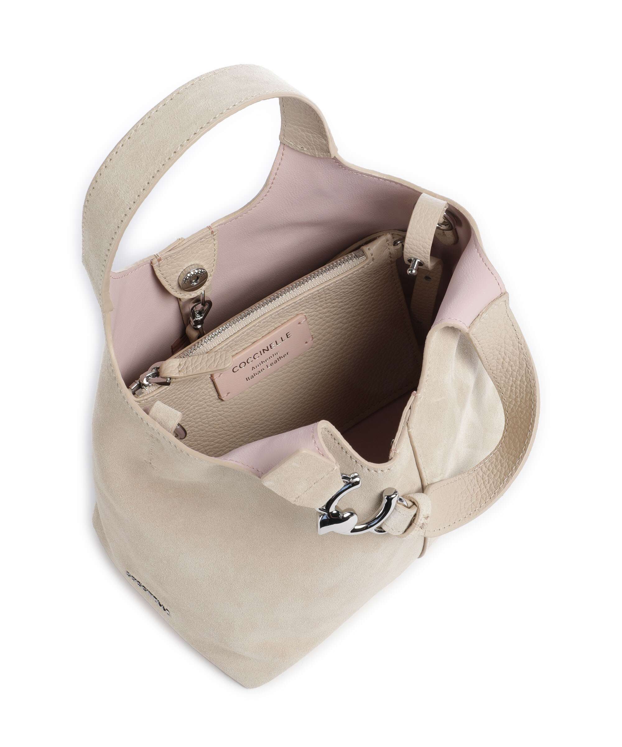 Coccinelle C-Easy Suede Torebka sandshell - Image 6