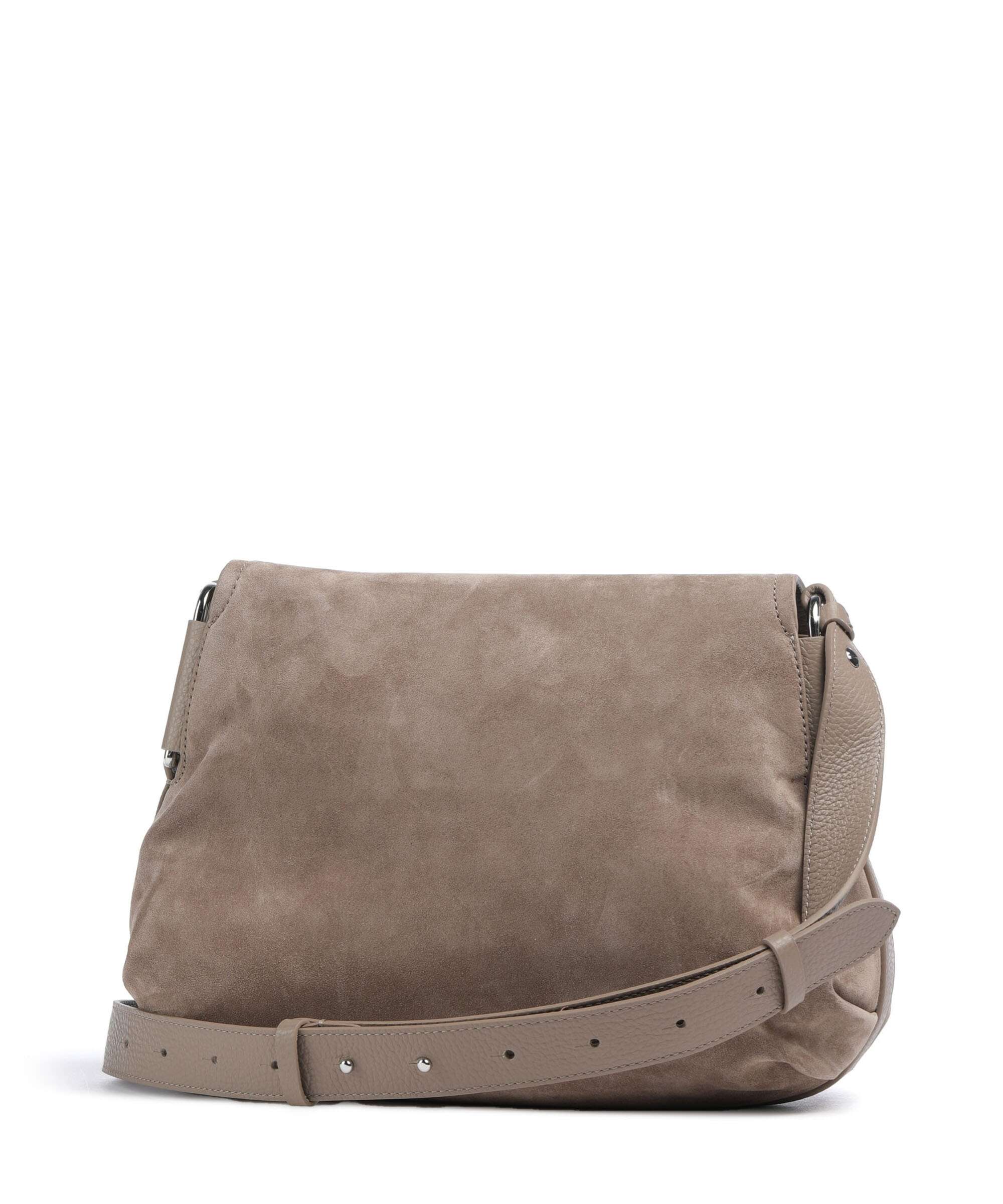 Coccinelle Rebekka Suede Torba na ramię warm taupe - Image 2