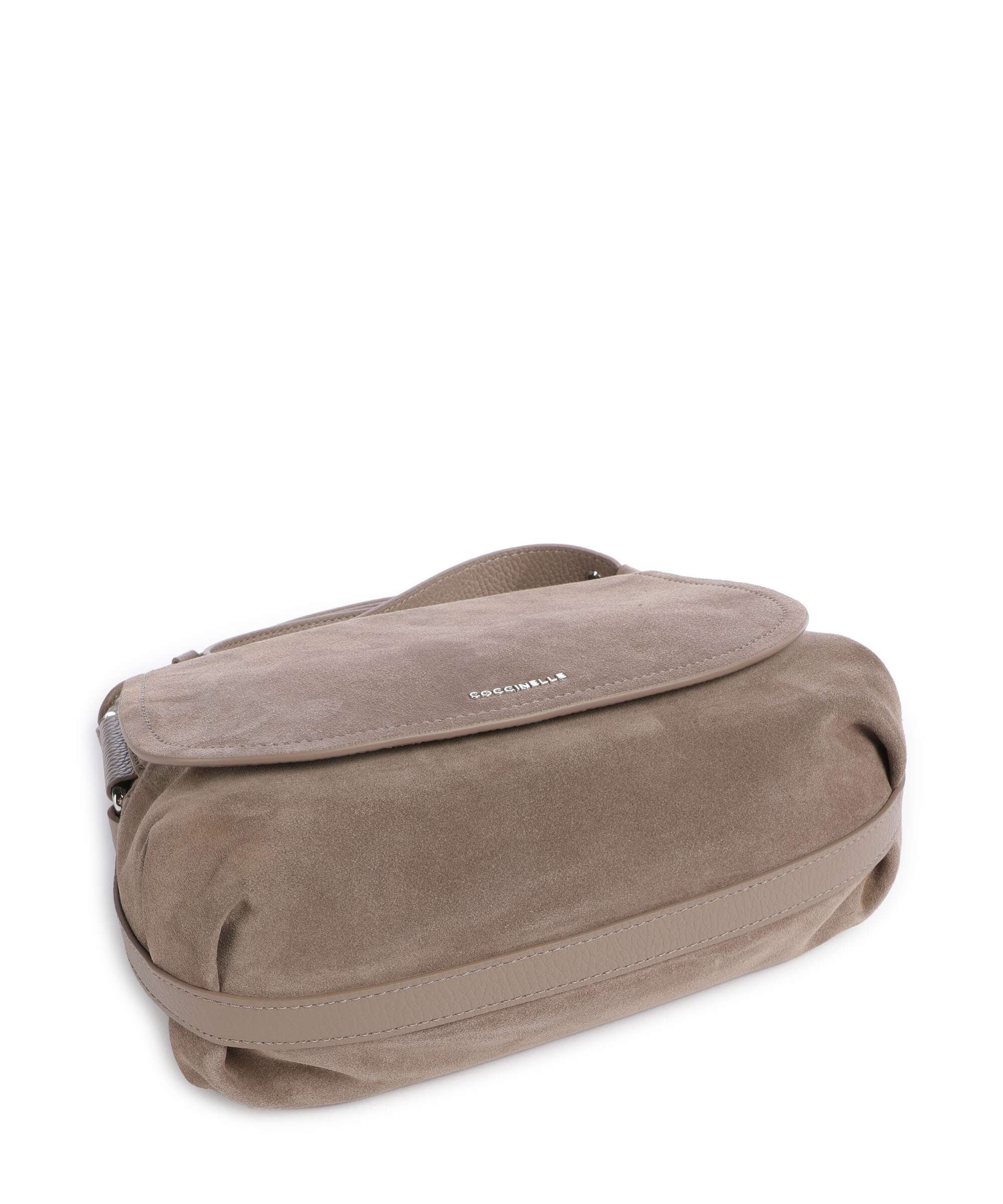 Coccinelle Rebekka Suede Torba przez ramię warm taupe - Image 5