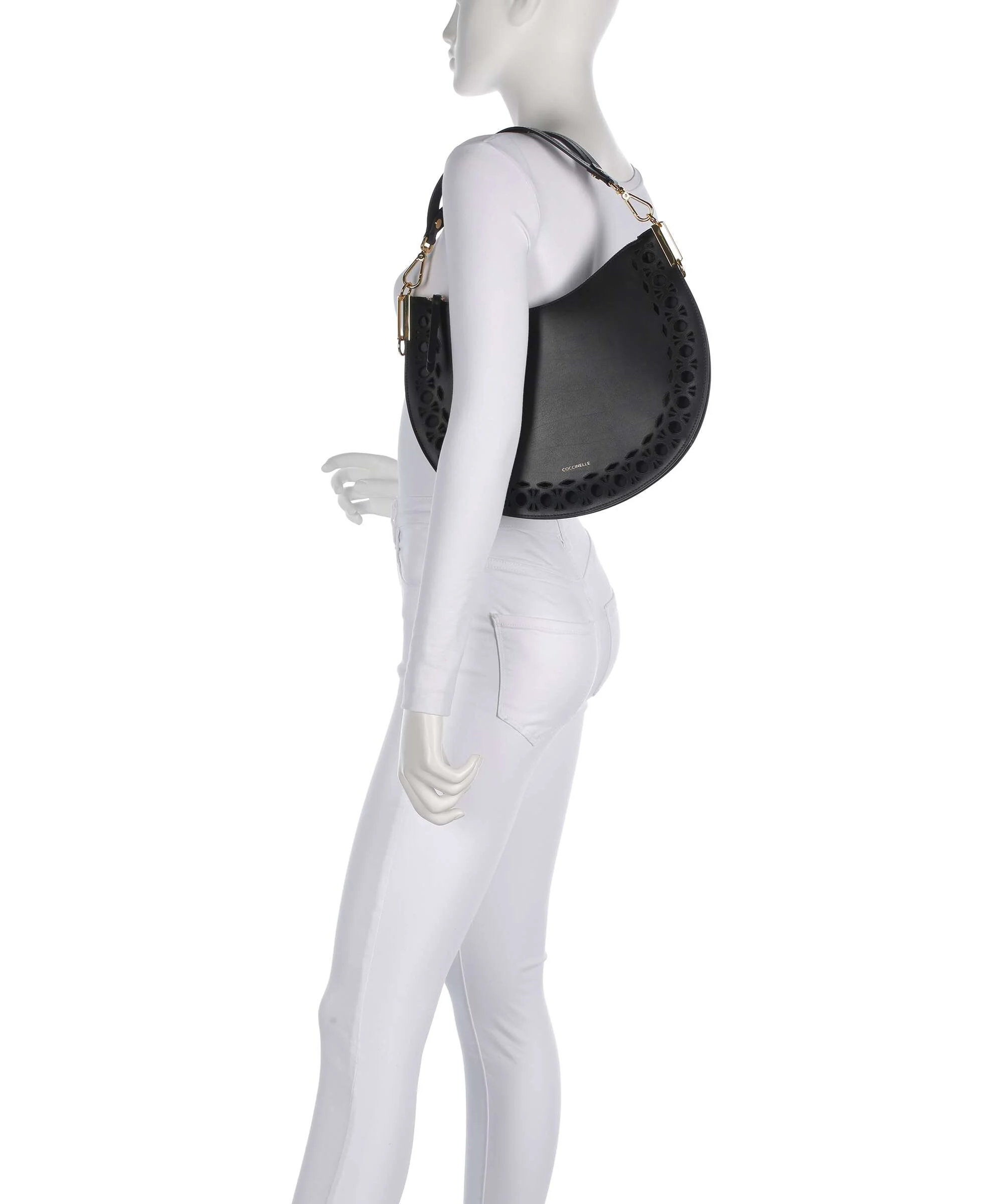 Coccinelle Sunup Monogram Sangallo Torebka worek noir - Image 3