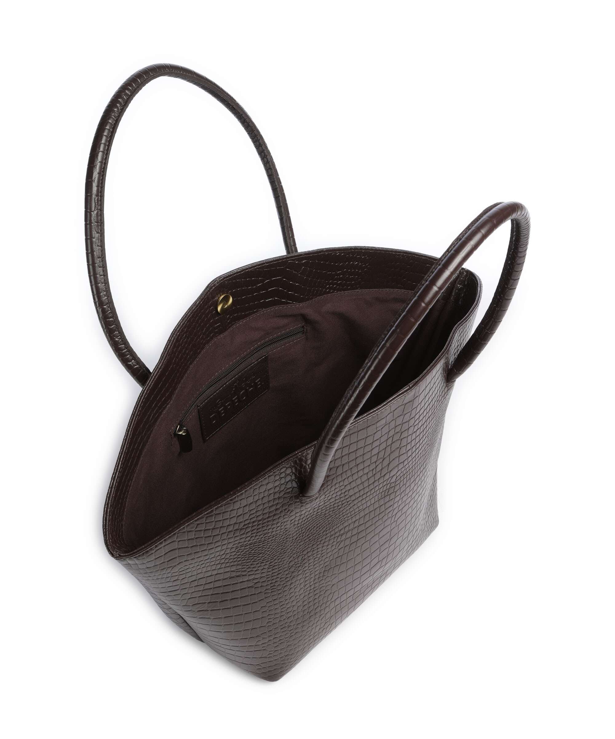 Depeche Fashion Favourites Torba na zakupy brown croco - Image 5