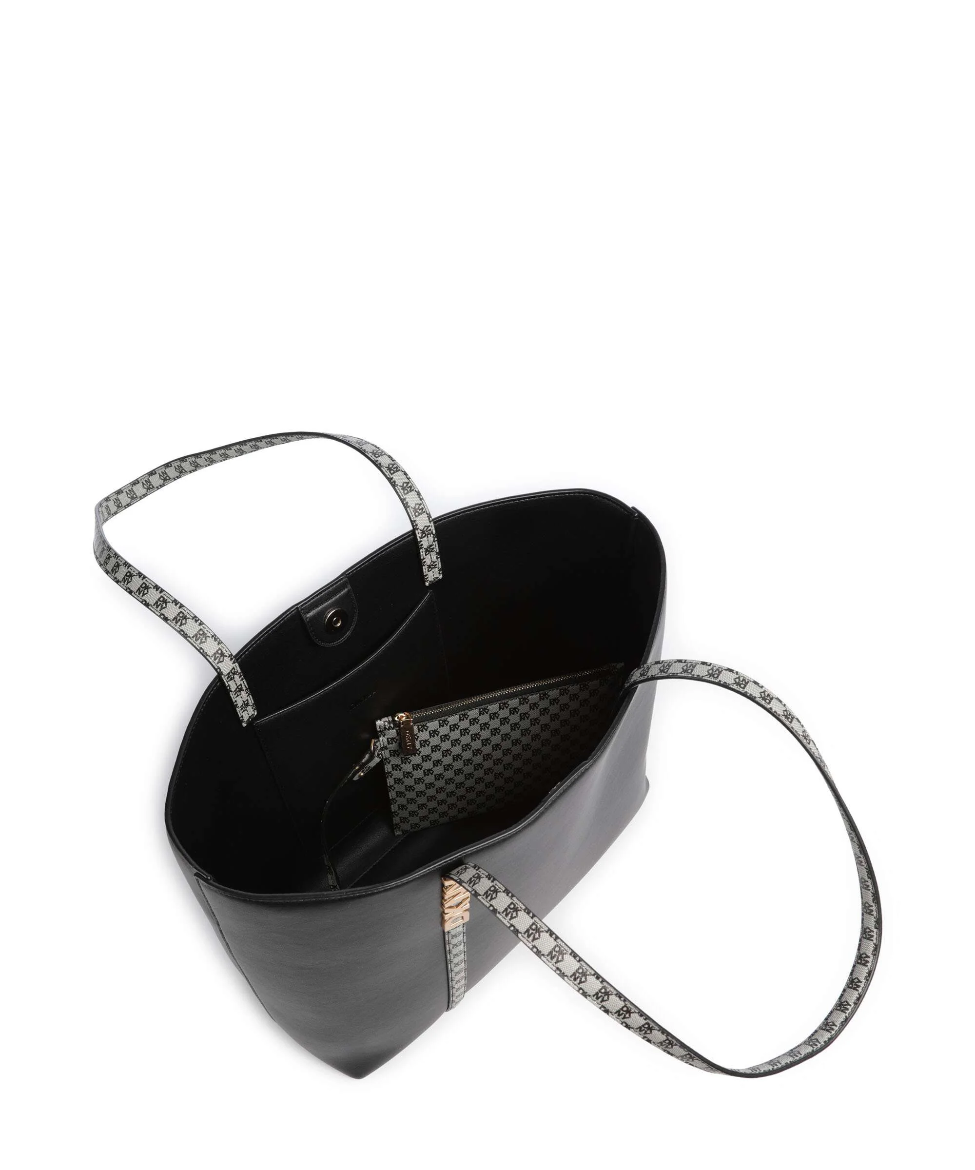 DKNY Avril Torba na zakupy black/gold - Image 6