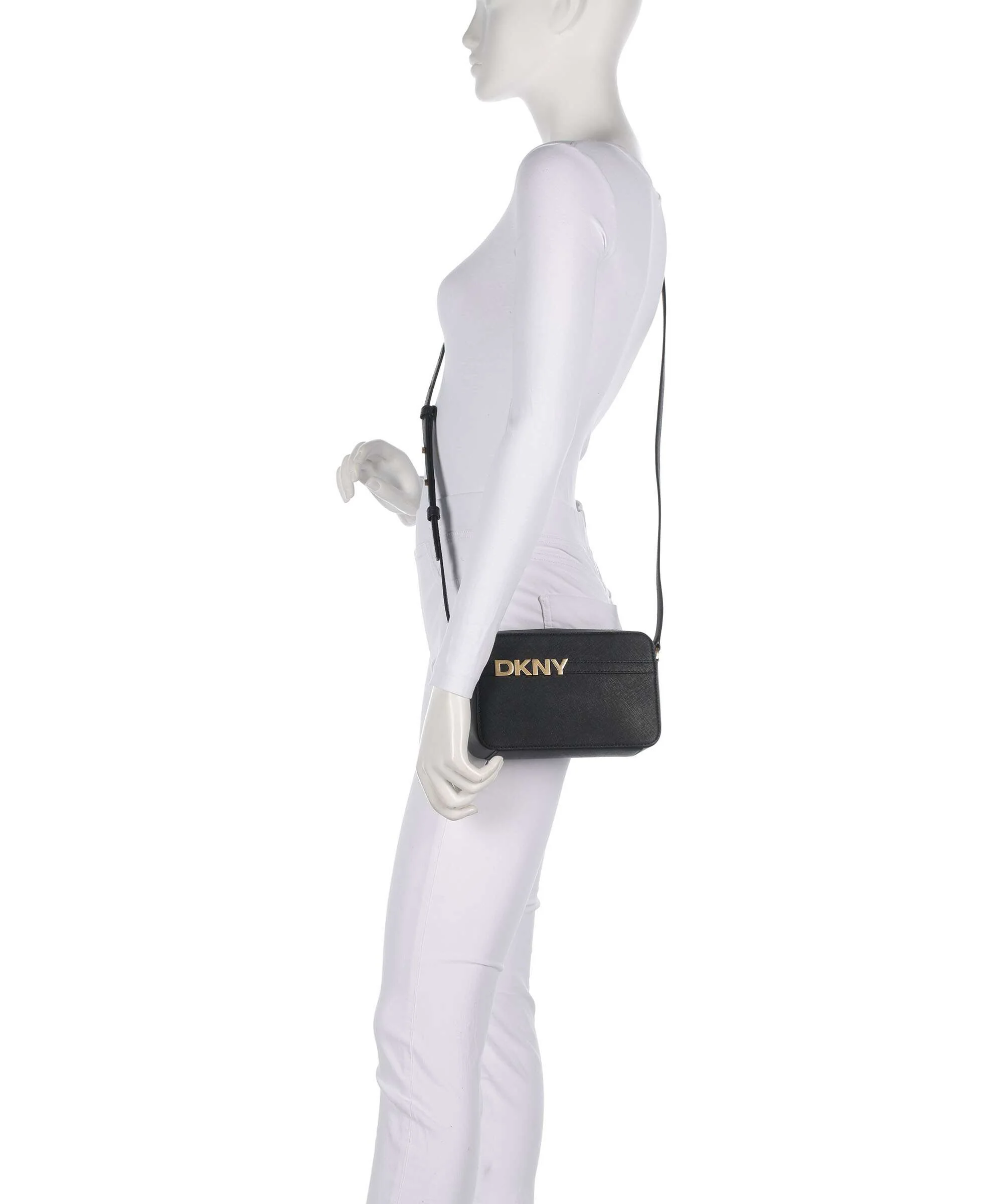 DKNY Avril Torba przez ramię black/gold - Image 3
