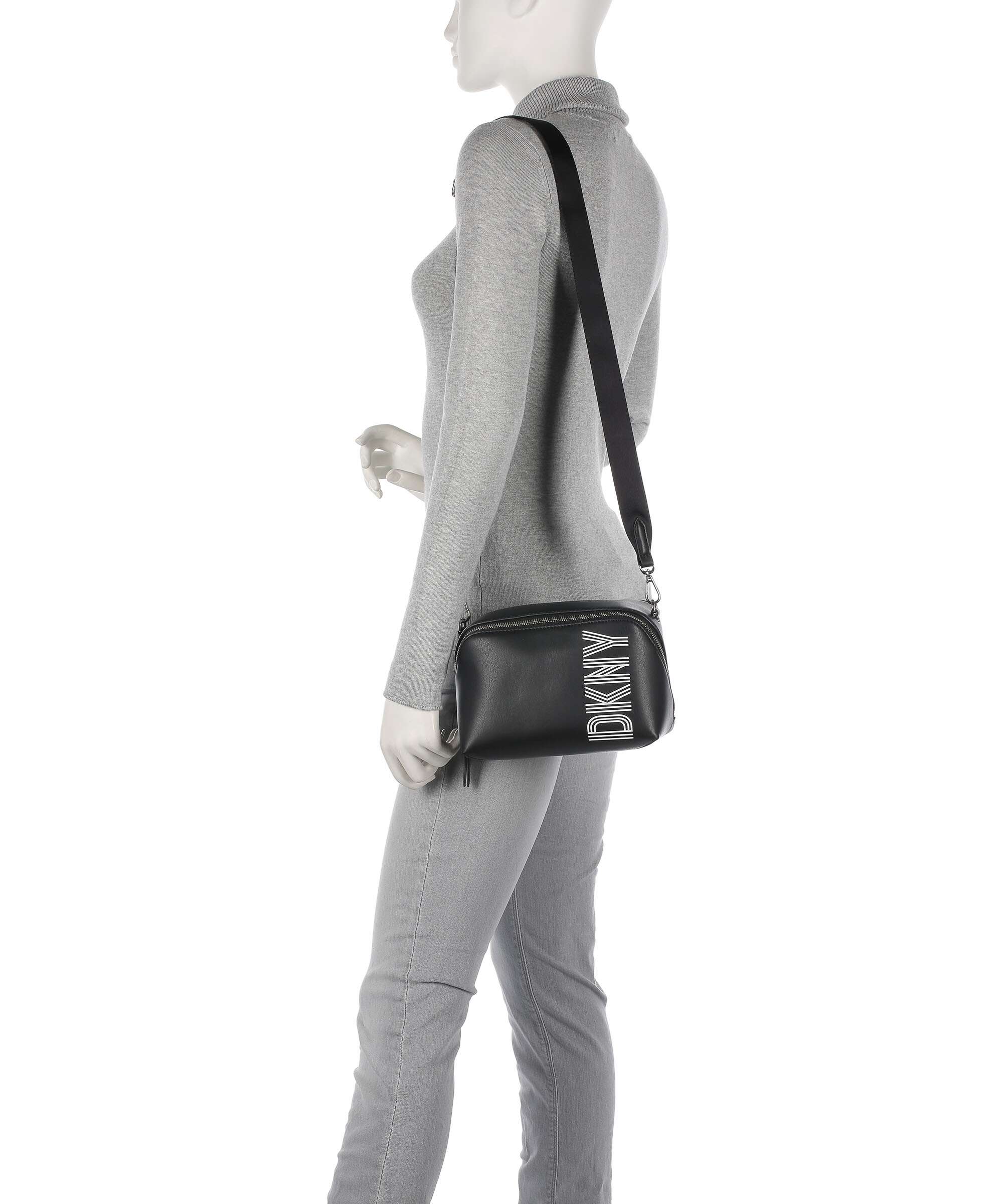 DKNY Tilly Torba przez ramię black/silver - Image 3