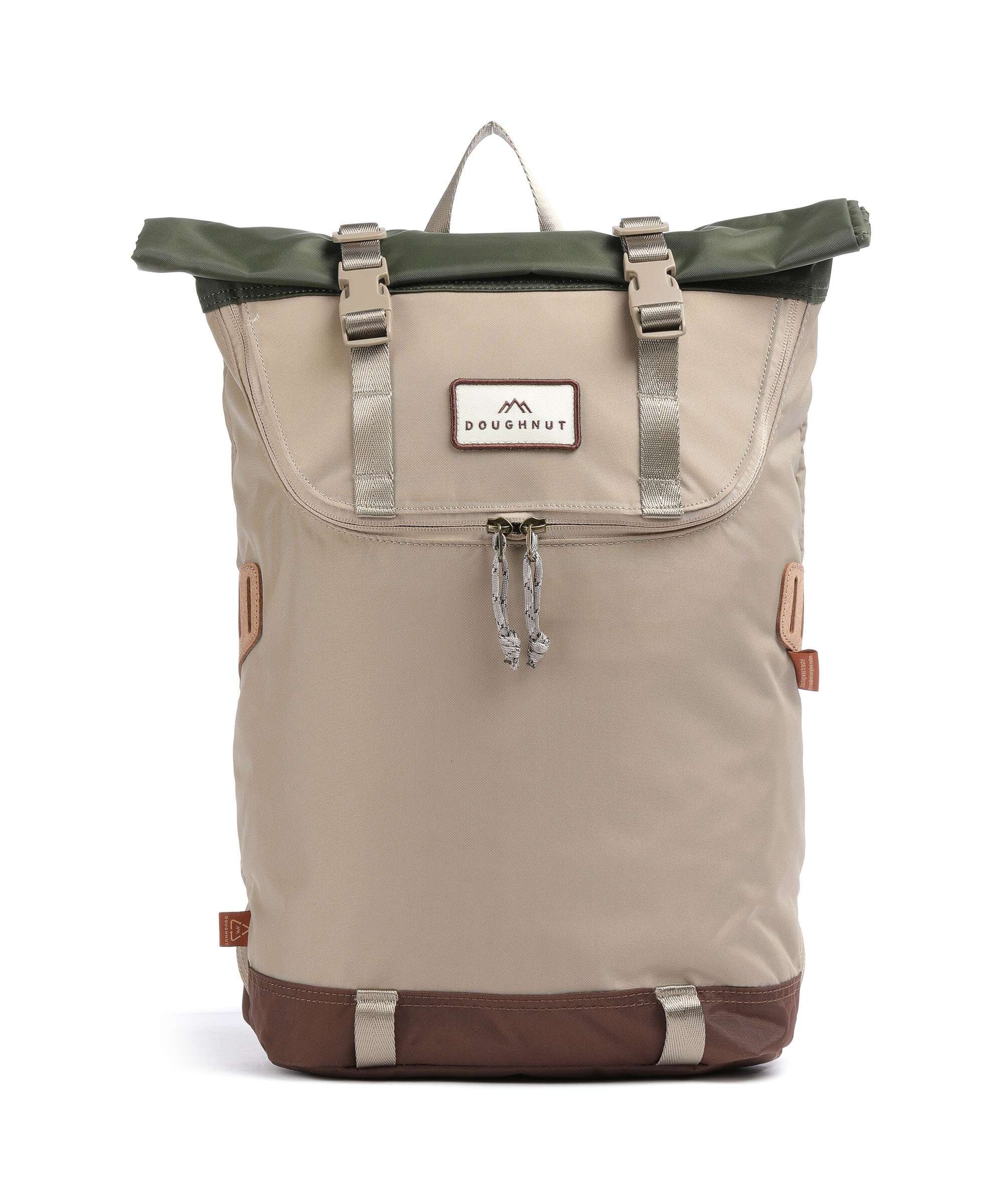 Doughnut Jungle Christopher Small Plecak z rolowanym zamknięciem beige