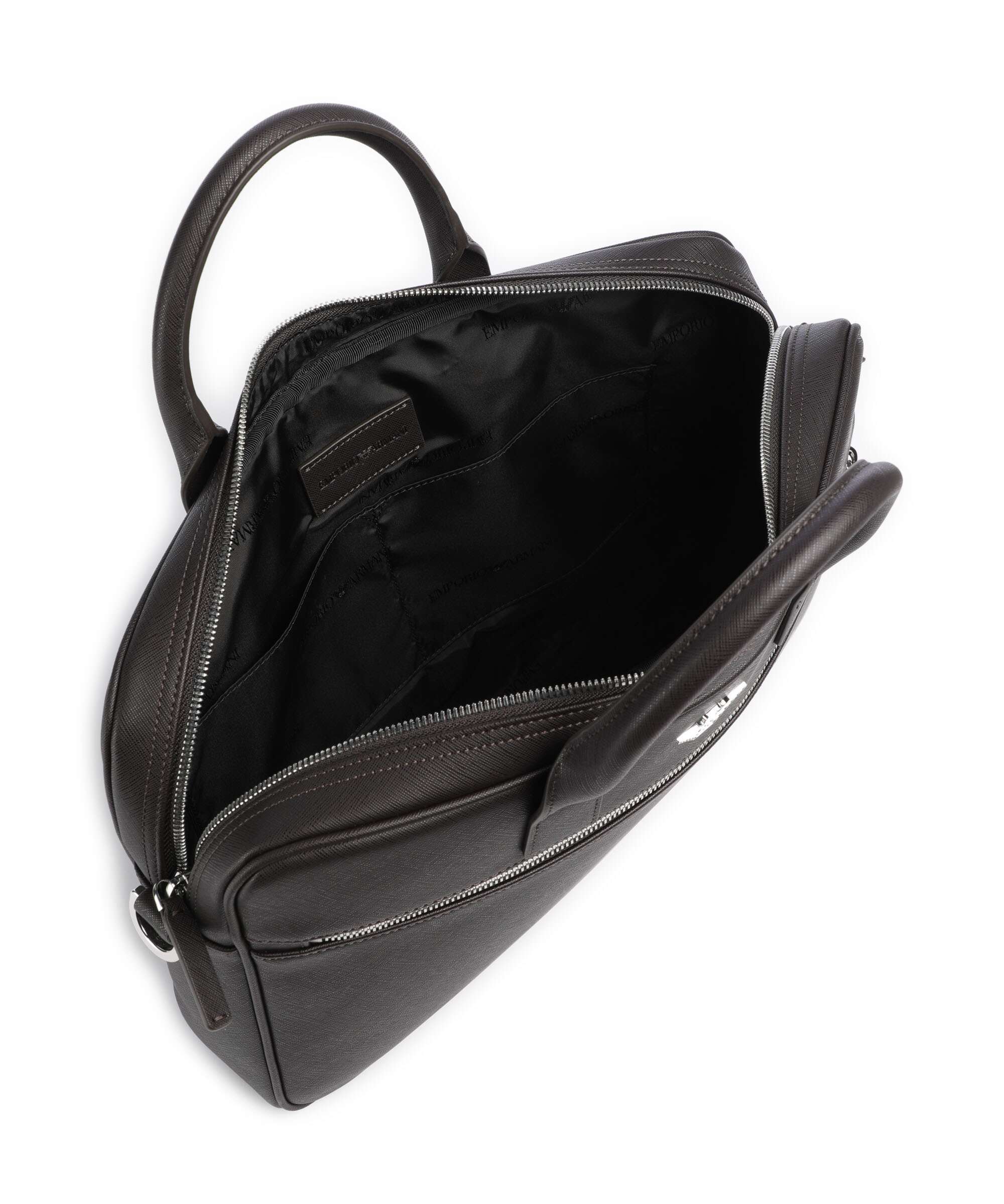 Emporio Armani Business Regenerated Aktówka ebony - Image 5