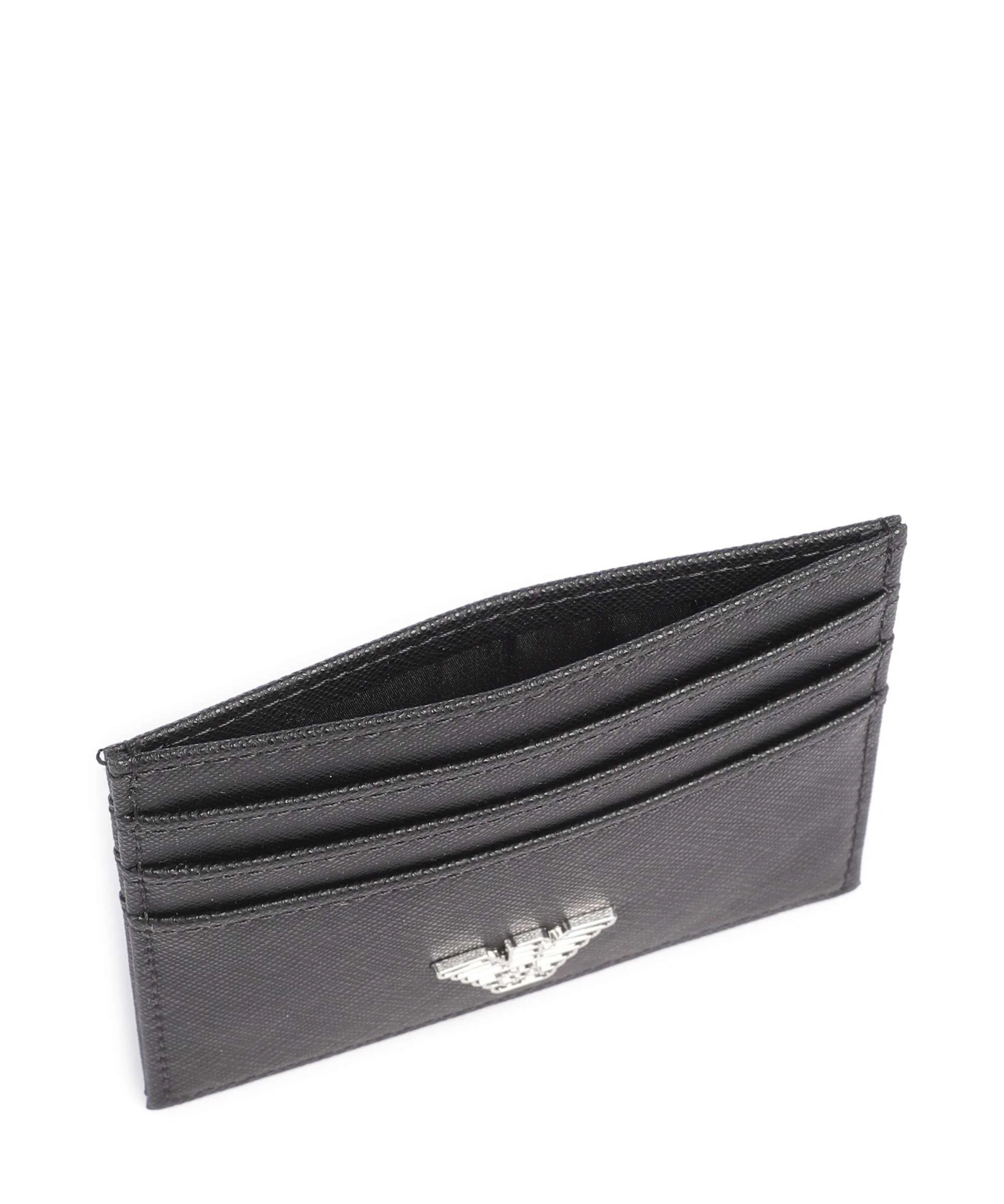 Emporio Armani Business Regenerated Etui na karty kredytowe black - Image 4