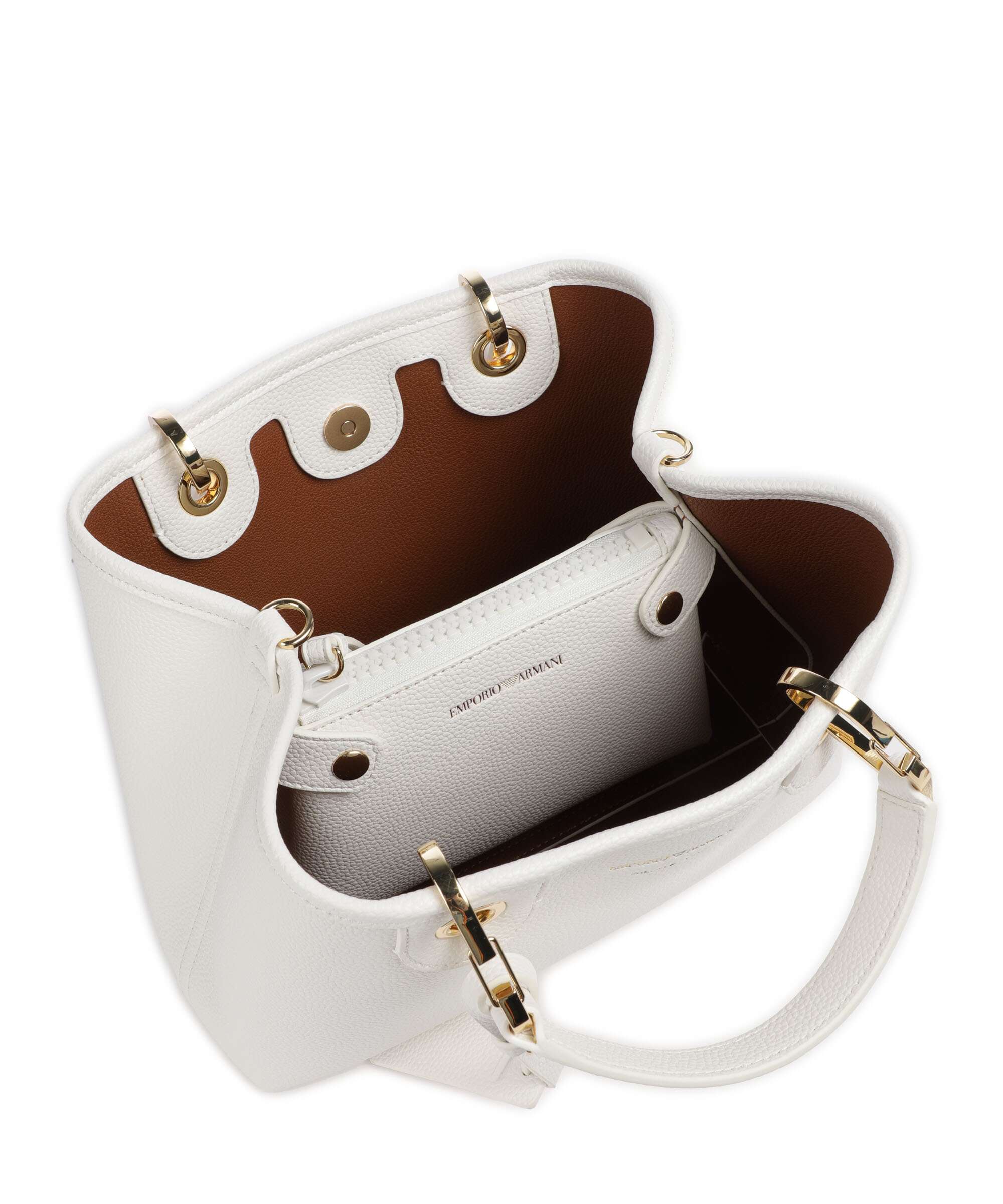 Emporio Armani My EA Torebka bianco/cuoio - Image 9