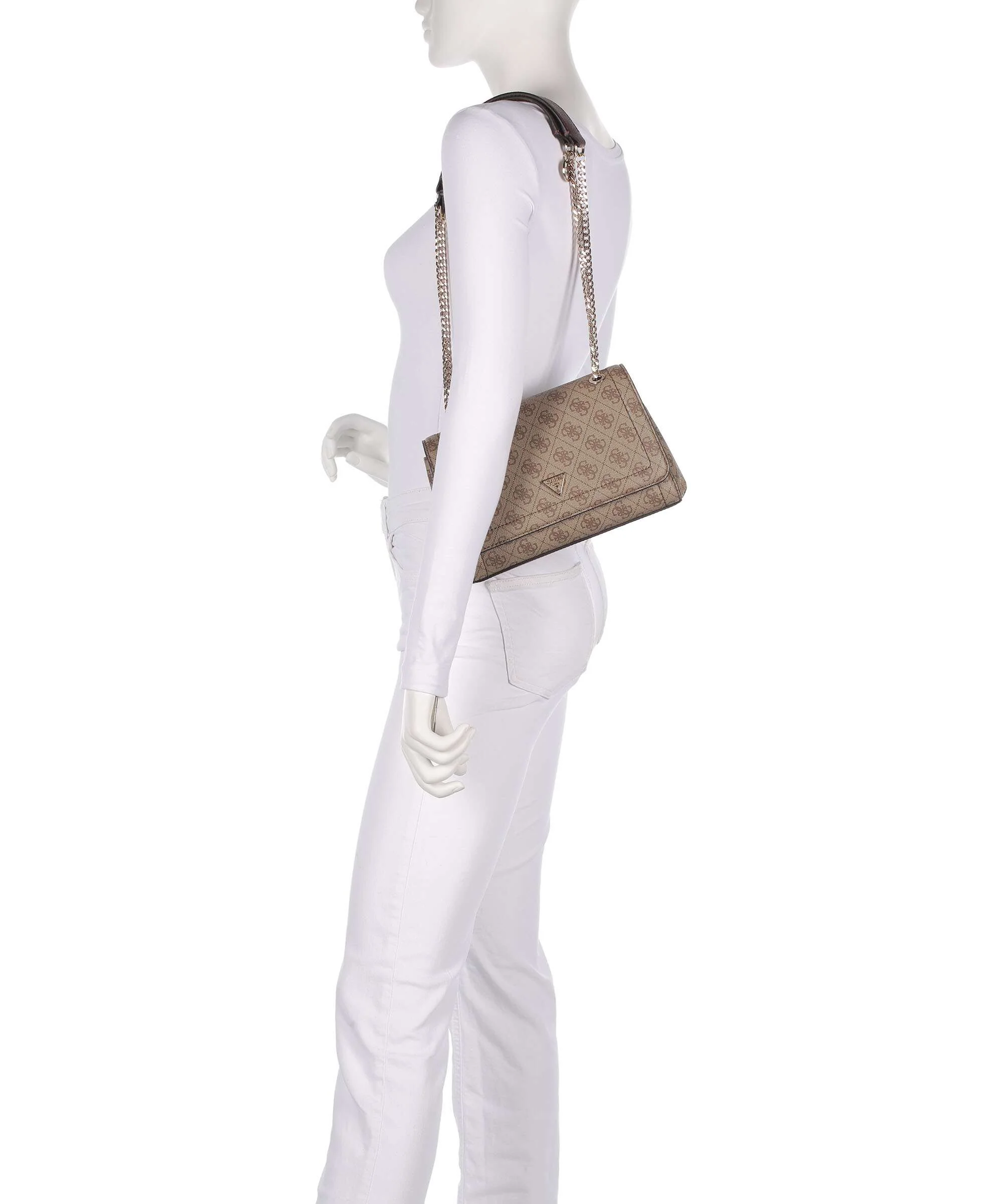 Guess Noelle Torba na ramię latte logo/brown - Image 3