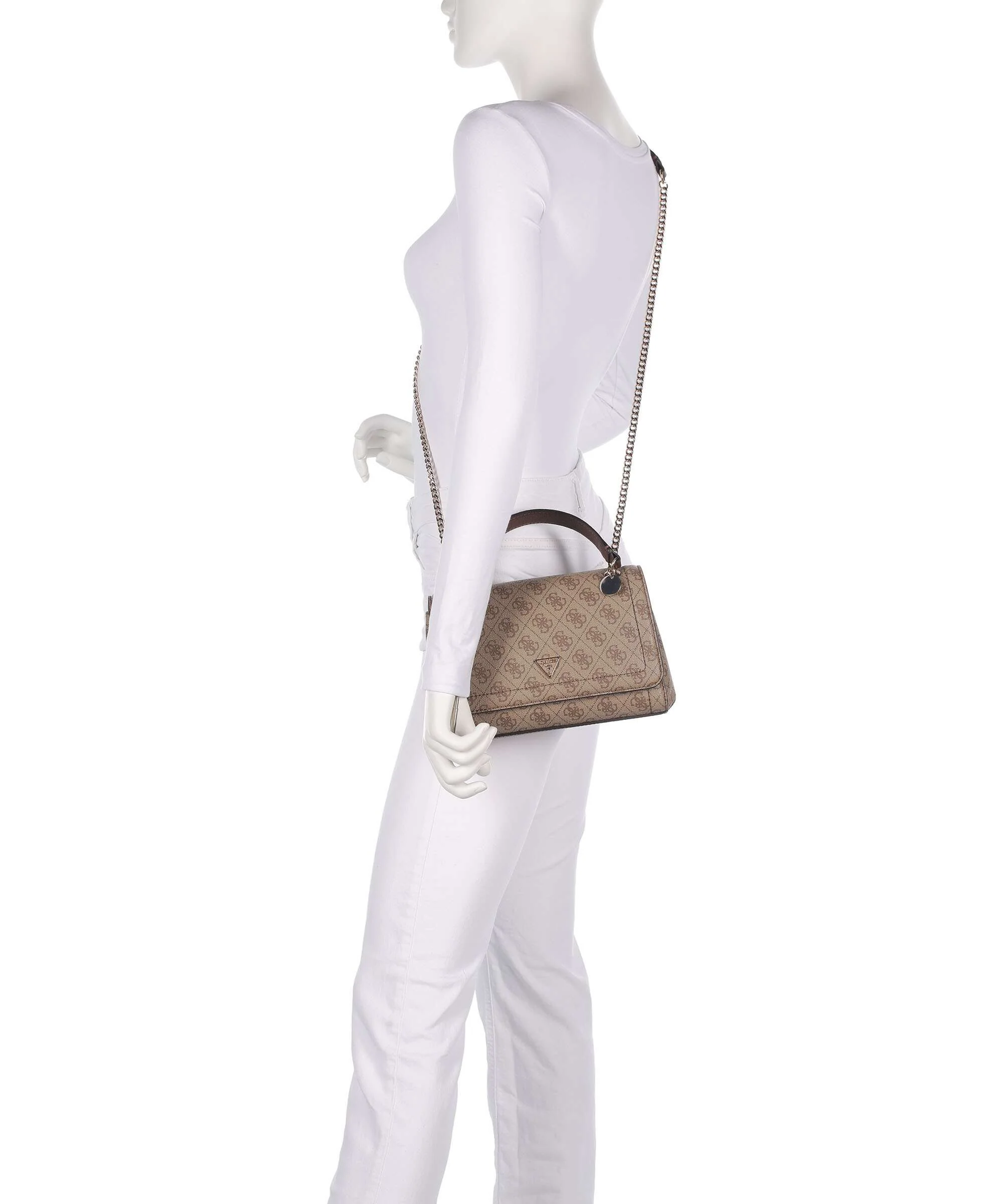 Guess Noelle Torba na ramię latte logo/brown - Image 4