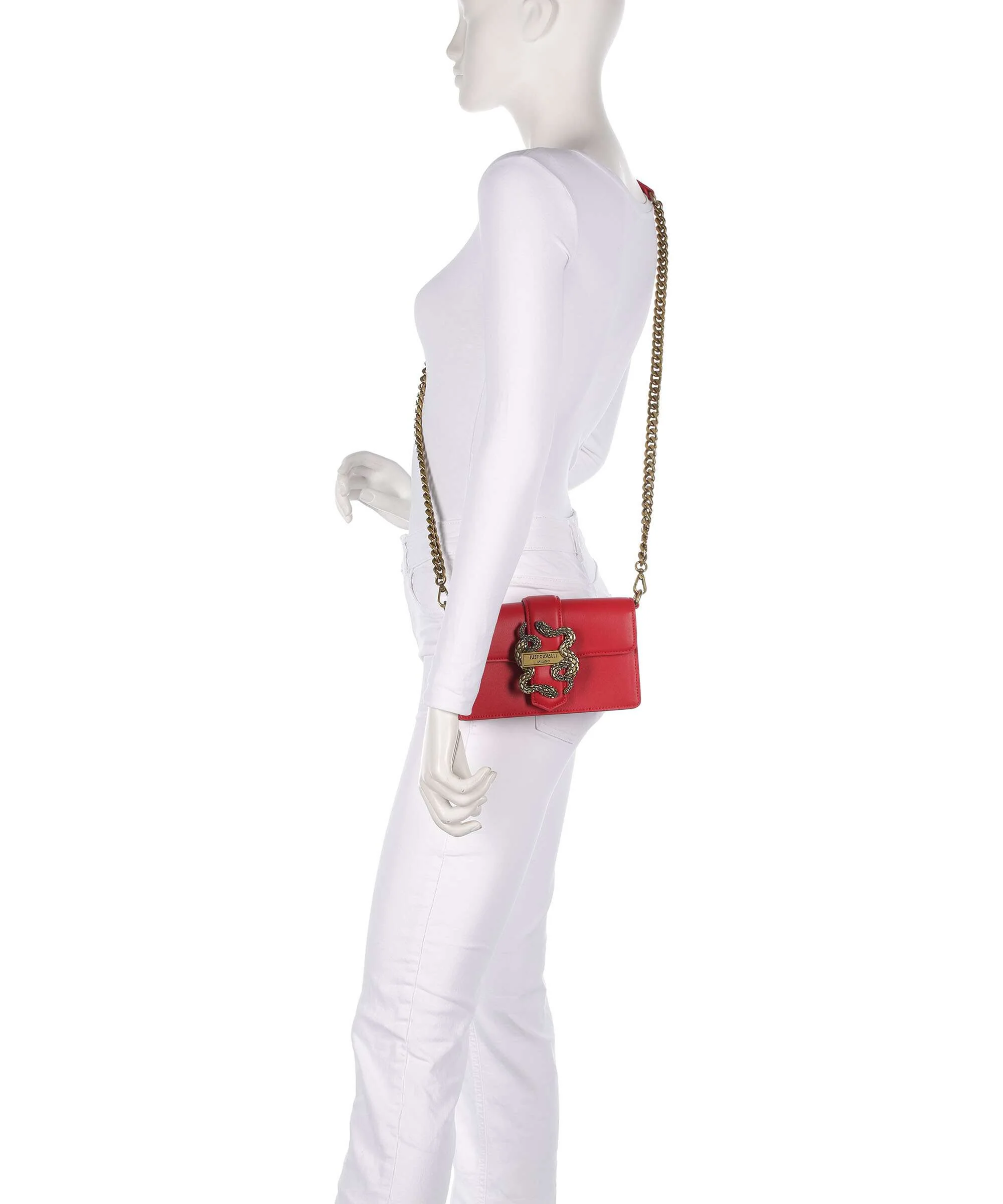 Just Cavalli Iconic Snakes Portfel tango red - Image 3