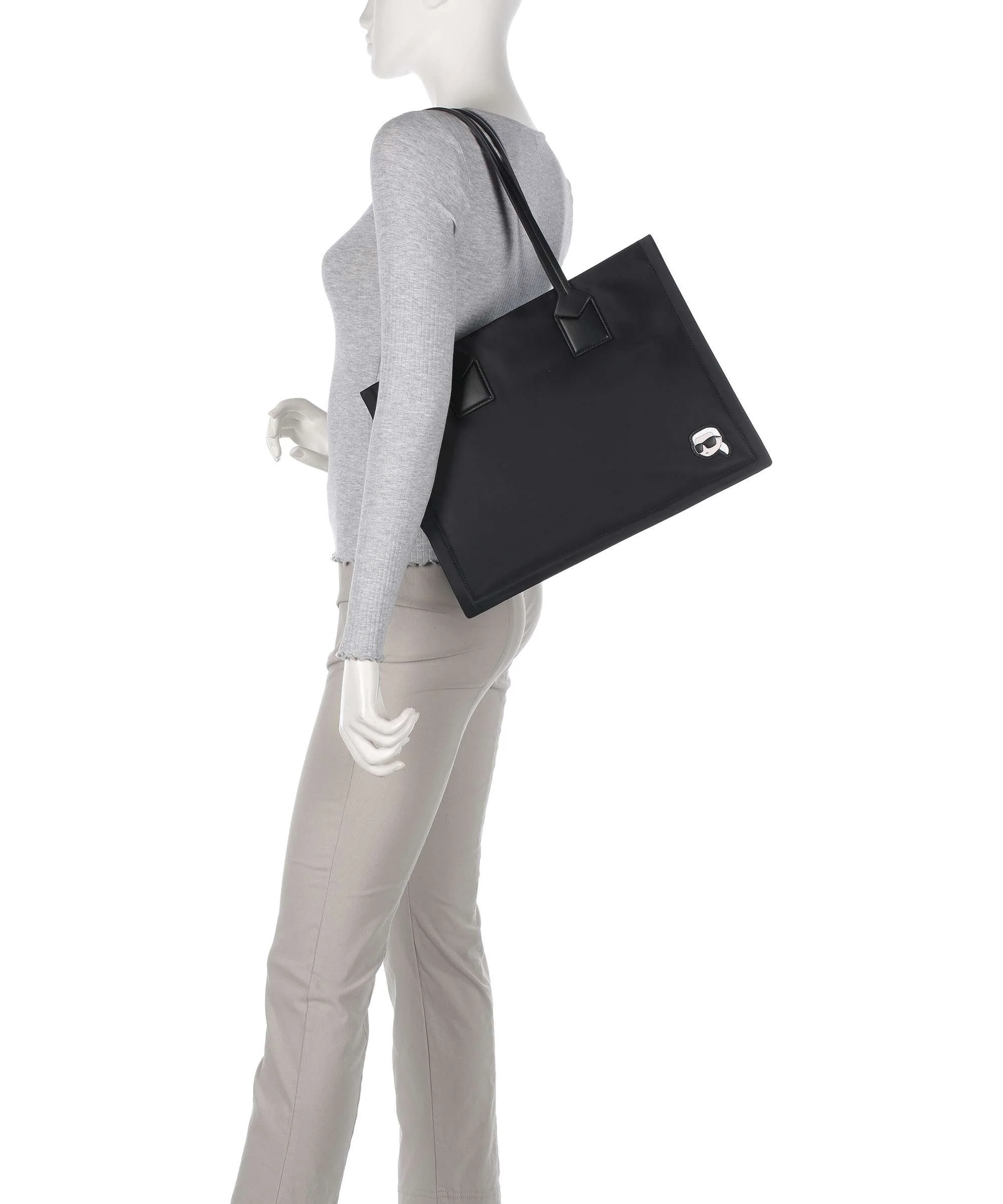 Karl Lagerfeld Ikon Medium Torba na zakupy black - Image 3