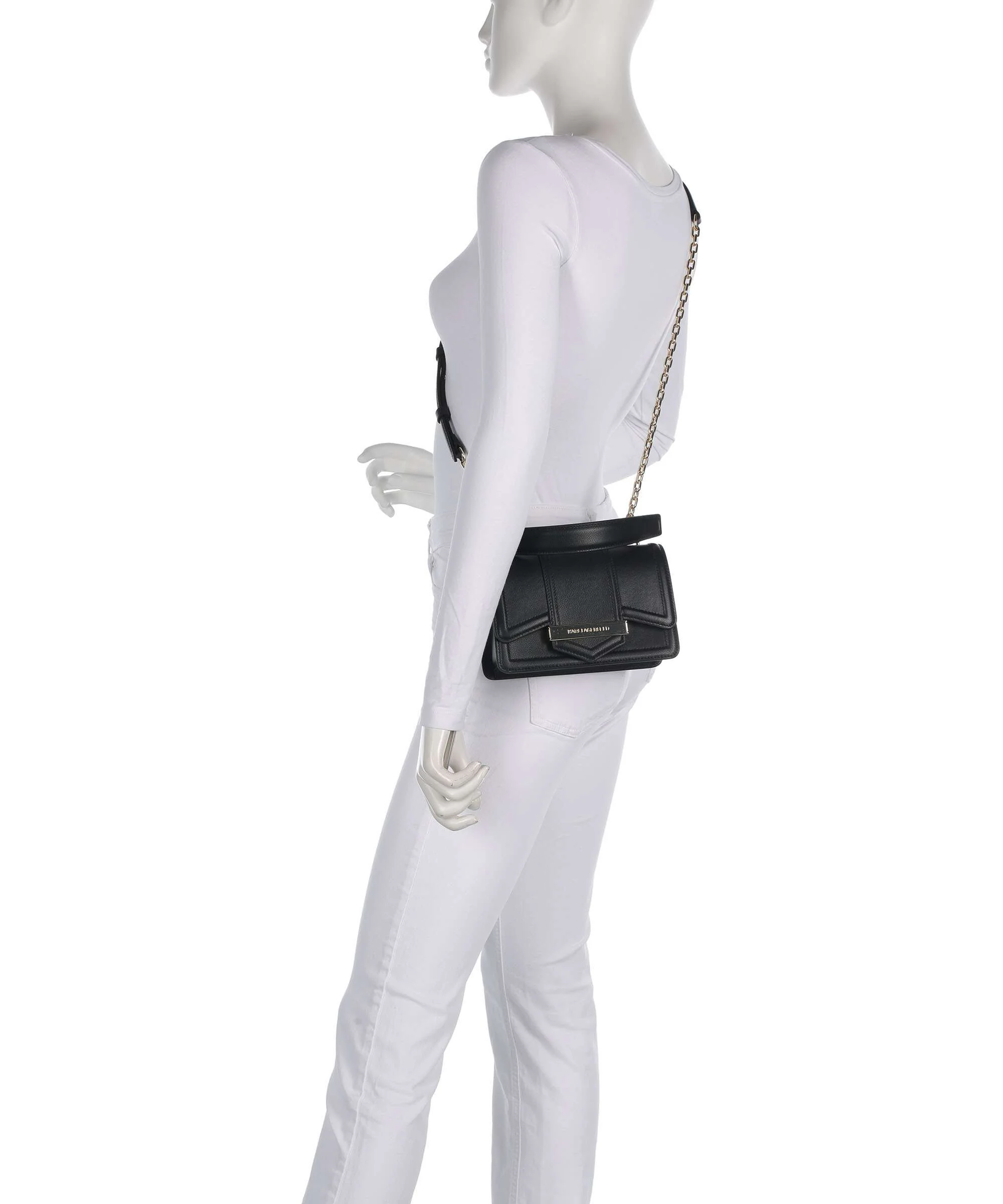 Karl Lagerfeld K/Nova Small Torba przez ramię black/gold - Image 3