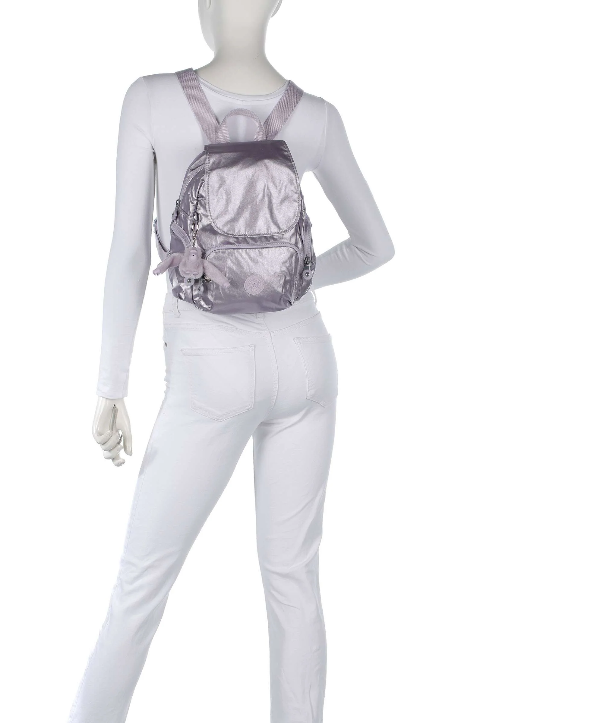 Kipling Basic City Zip Mini Plecak lilac moon/metallic - Image 3
