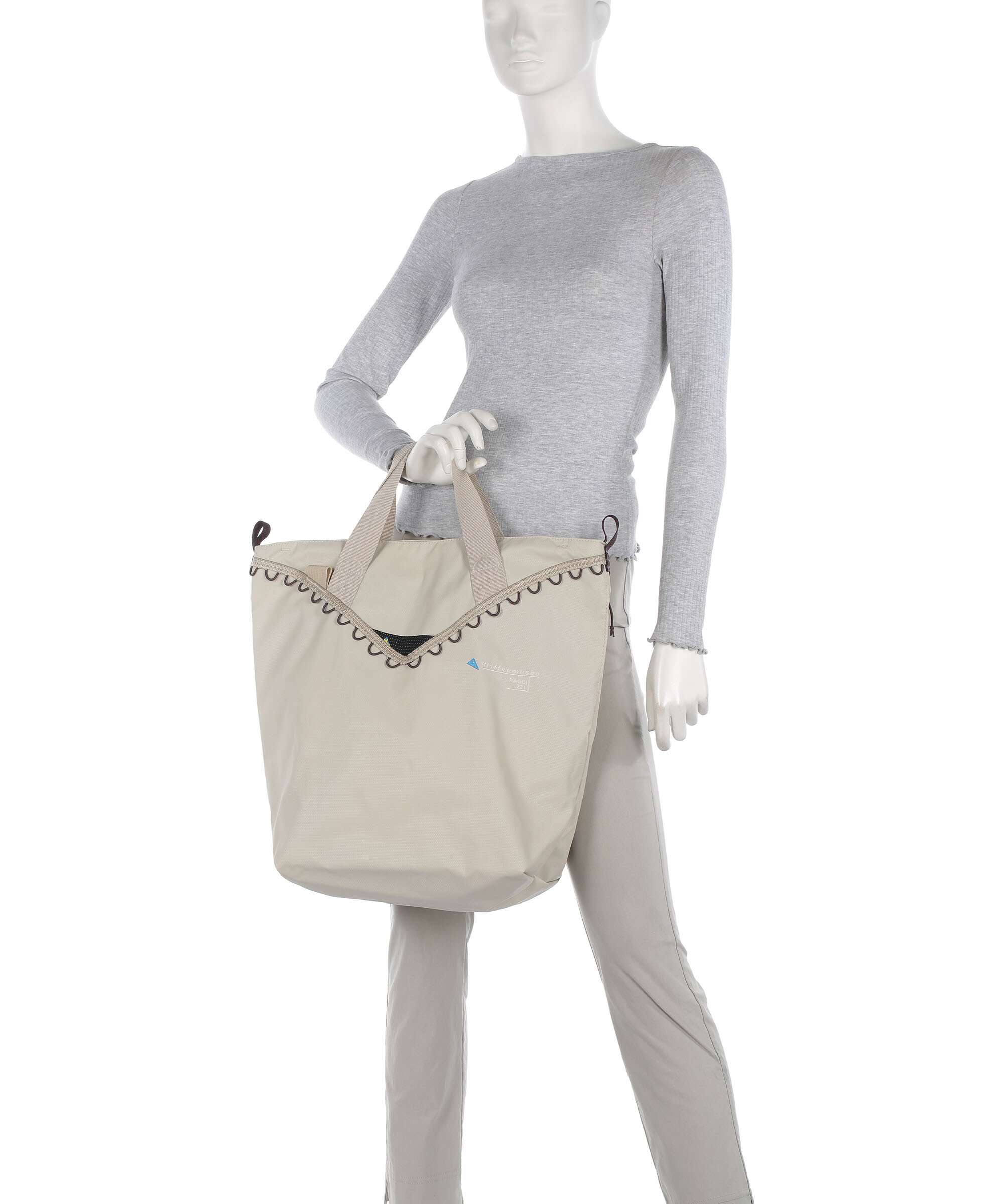 Klättermusen Baggi 22 Torba na zakupy silver/creme - Image 3