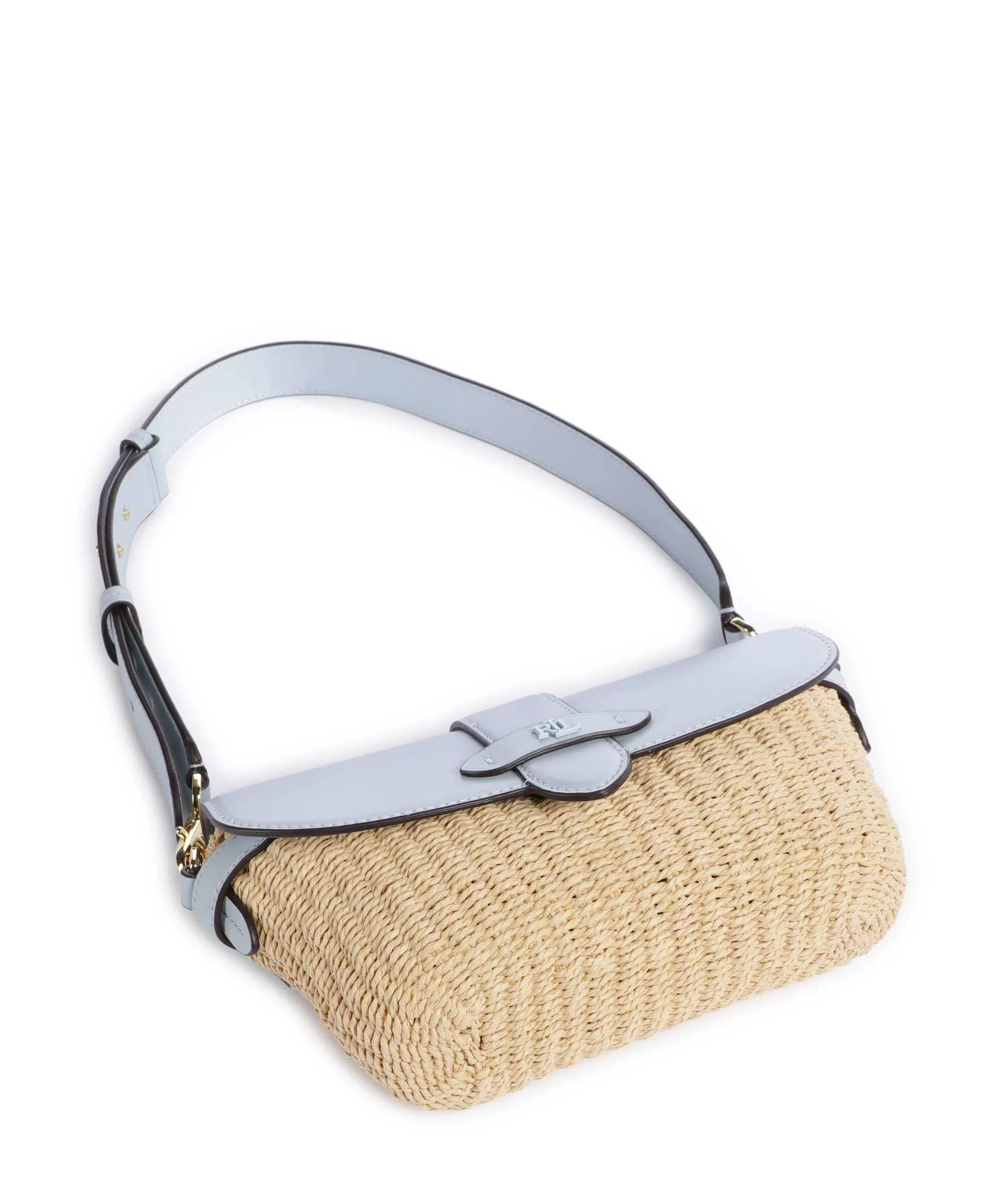 Lauren Ralph Lauren Lynden Small Torba na ramię natural/alpine blue - Image 5