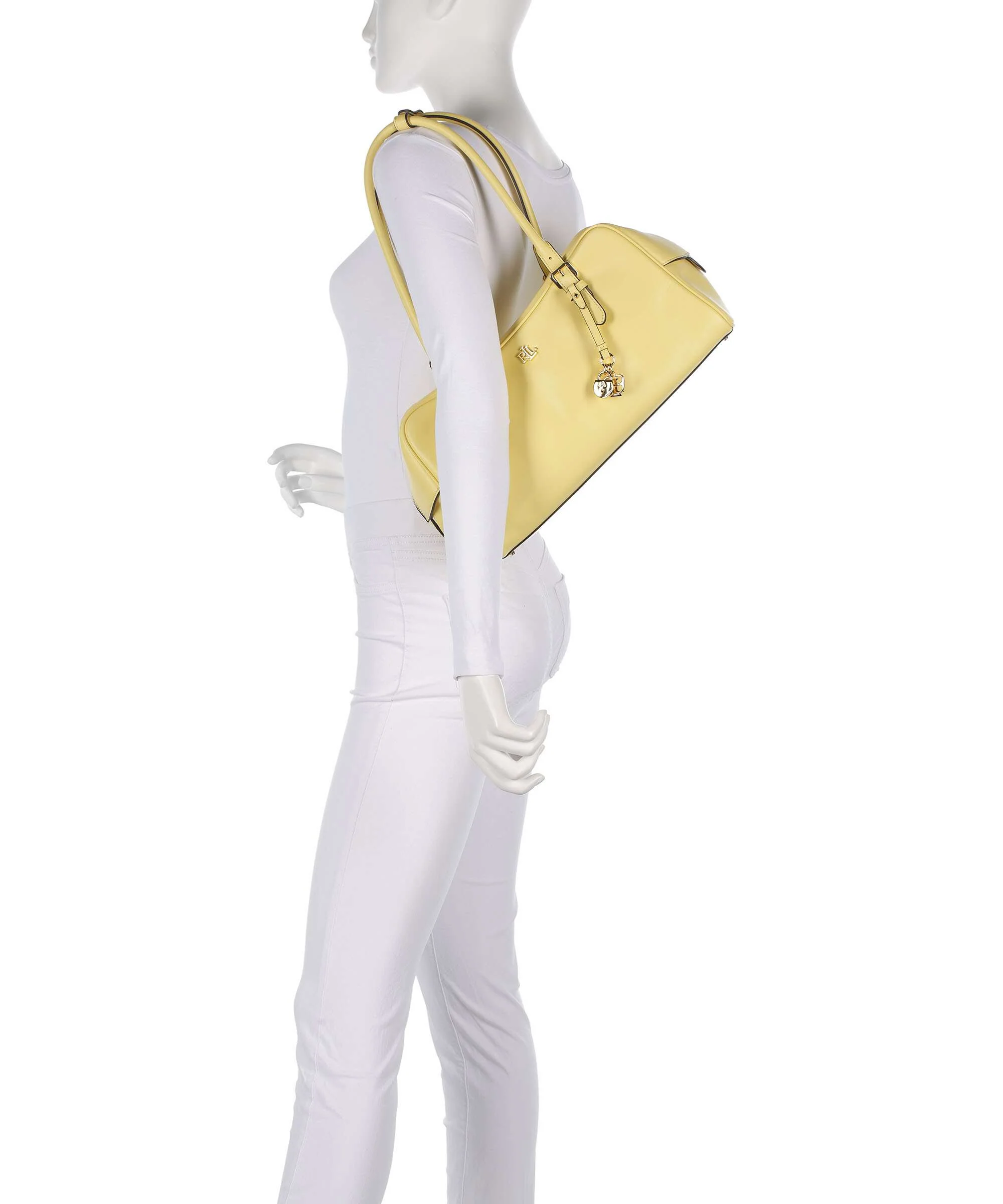 Lauren Ralph Lauren Marcy Torba na ramię lemon sorbet - Image 3