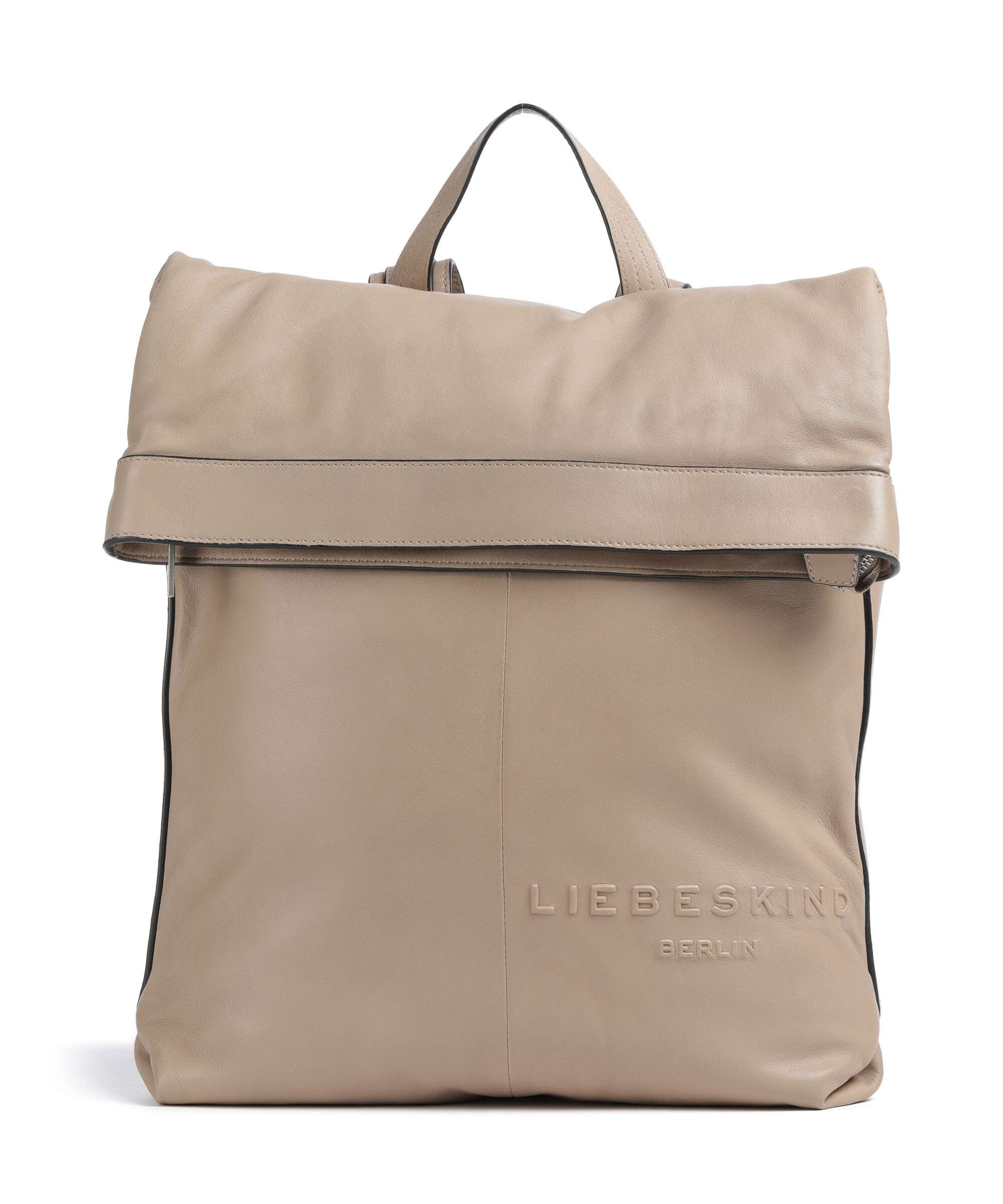 Liebeskind Elvira Sheep Natural L Plecak z rolowanym zamknięciem stone