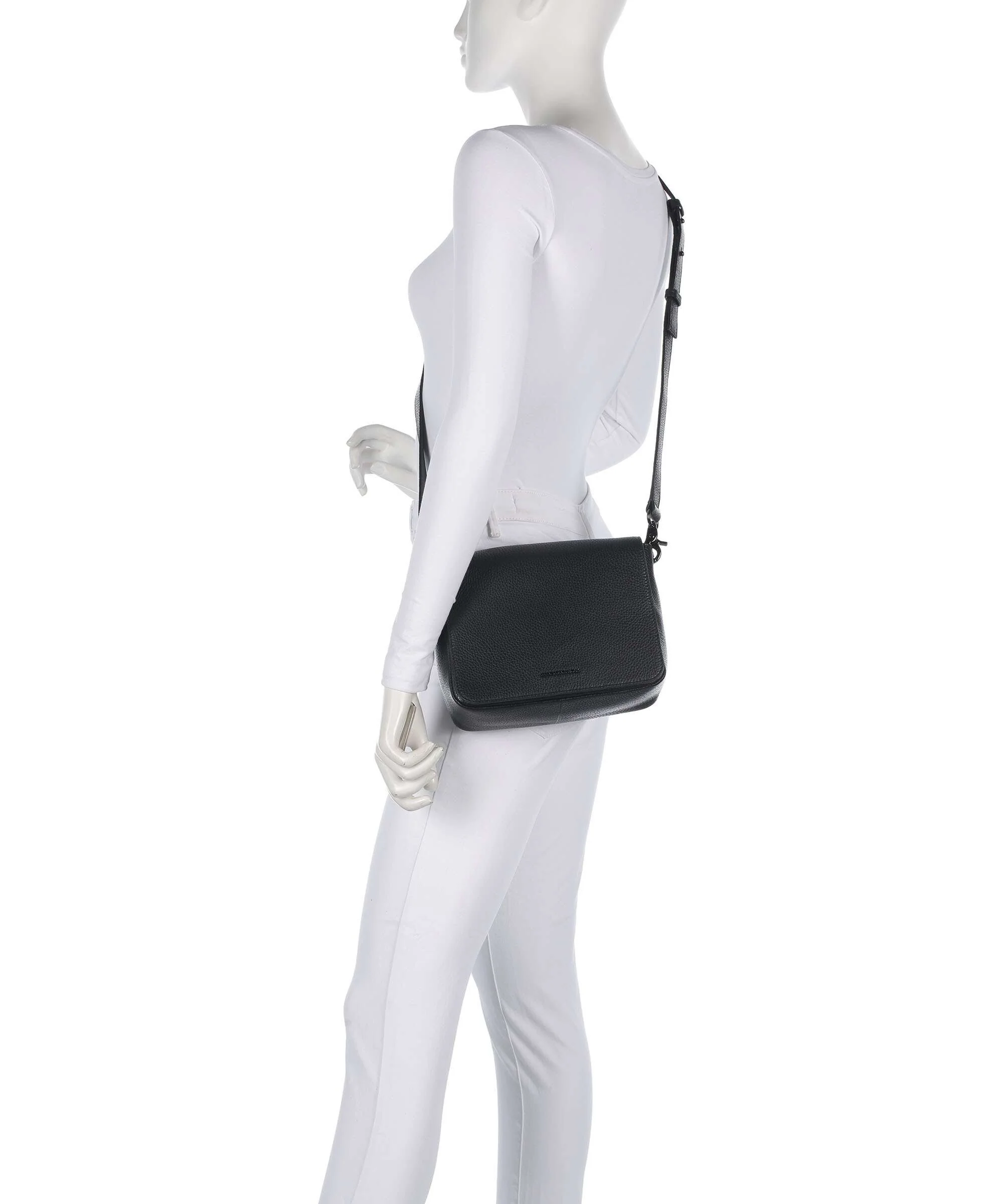 Mandarina Duck Mellow Leather Torba na ramię nero - Image 3