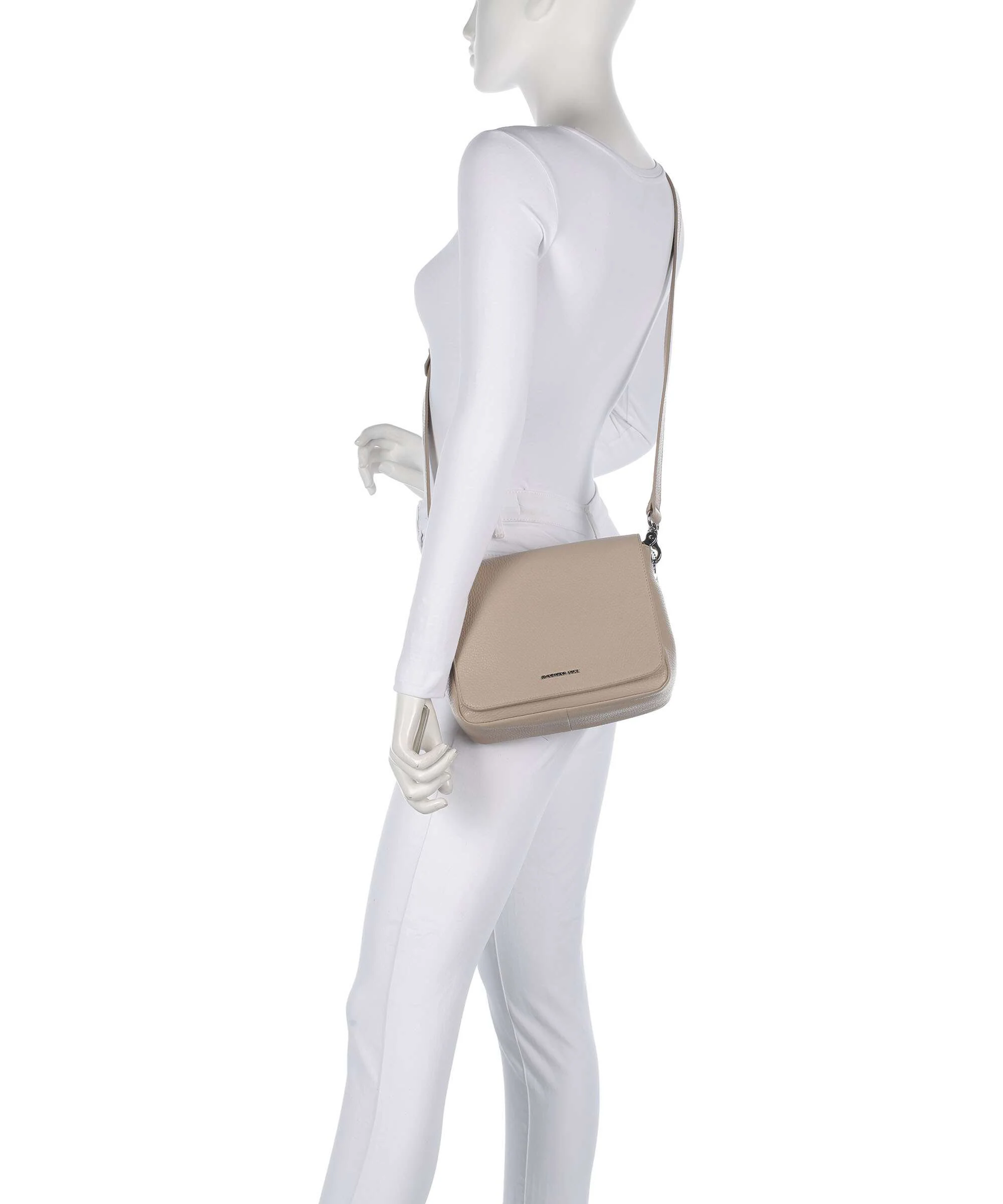 Mandarina Duck Mellow Leather Torba na ramię warm taupe - Image 3