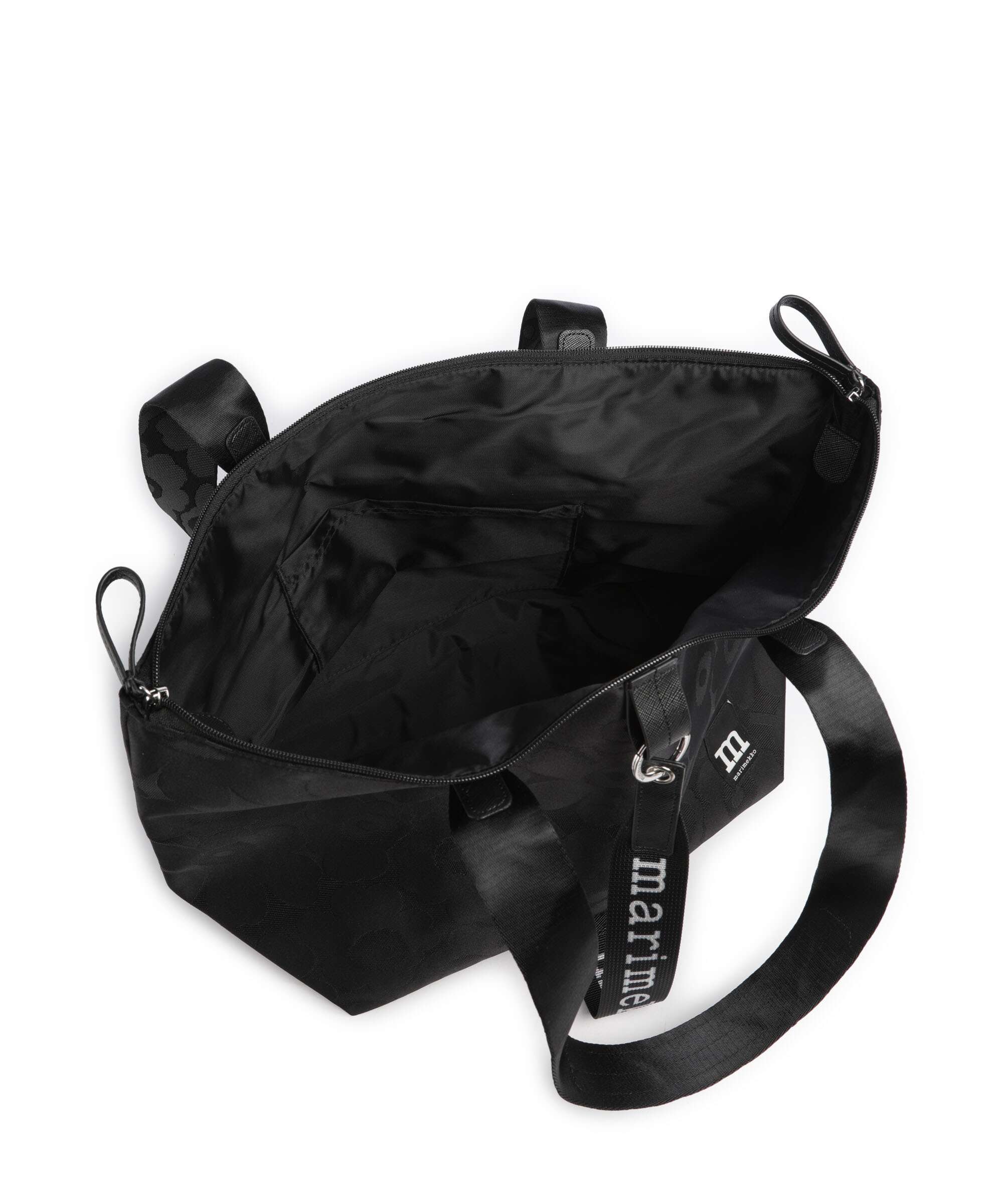 Marimekko All Day Unikko Torba na zakupy black - Image 6