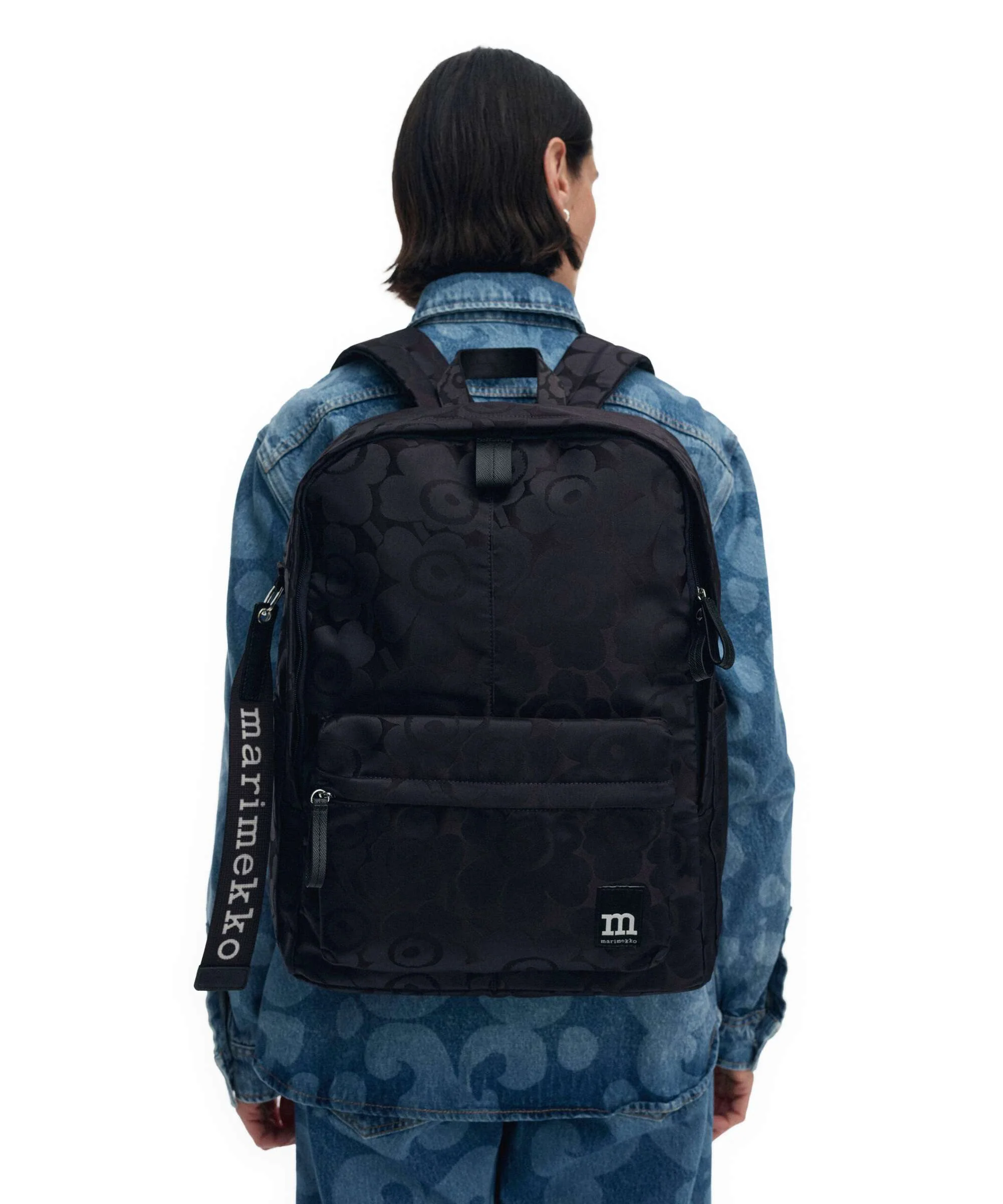 Marimekko Zip Top Unikko Plecak blue/dark blue - Image 3