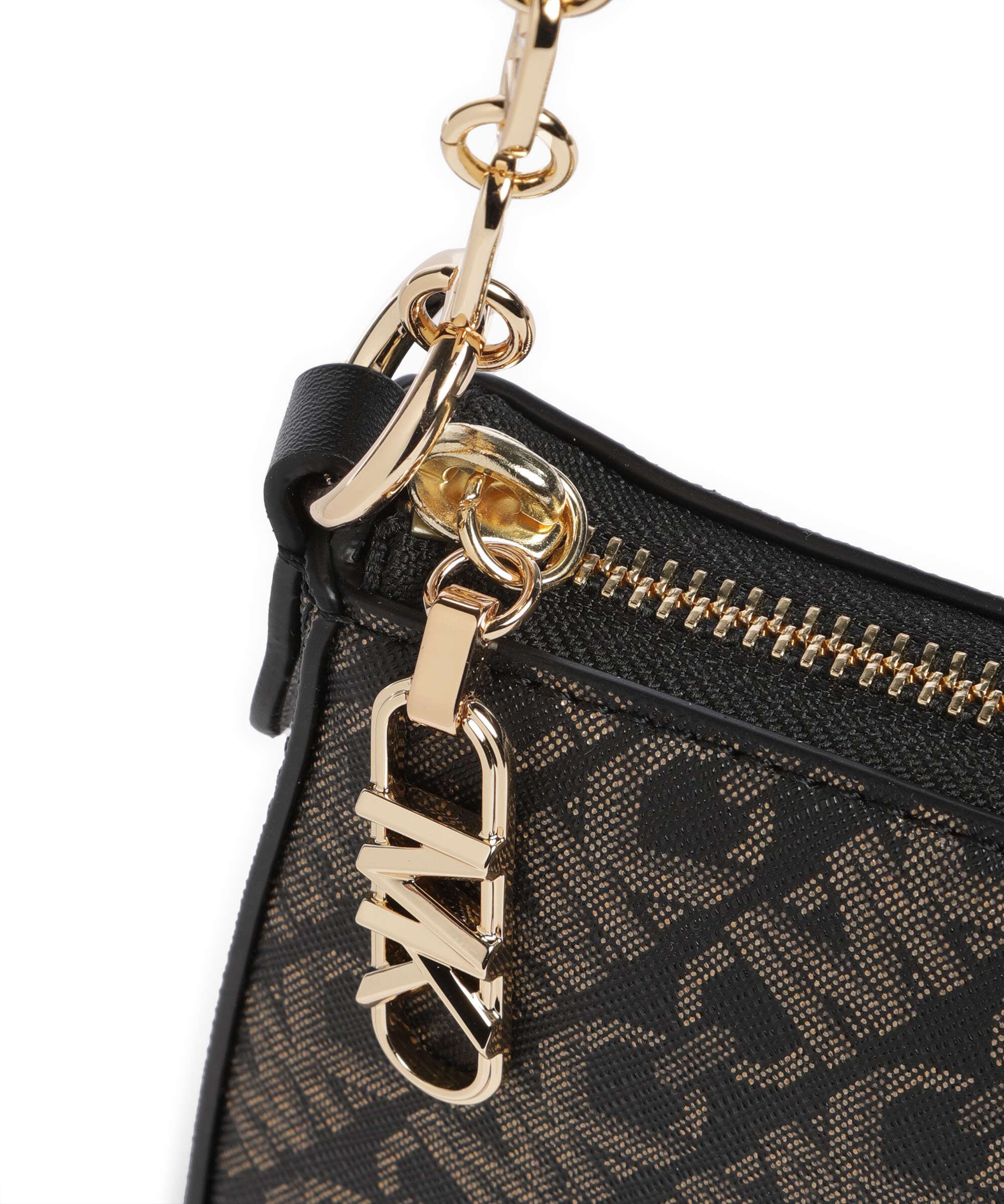 Michael Kors Empire Torba na ramię black/pale gold - Image 4