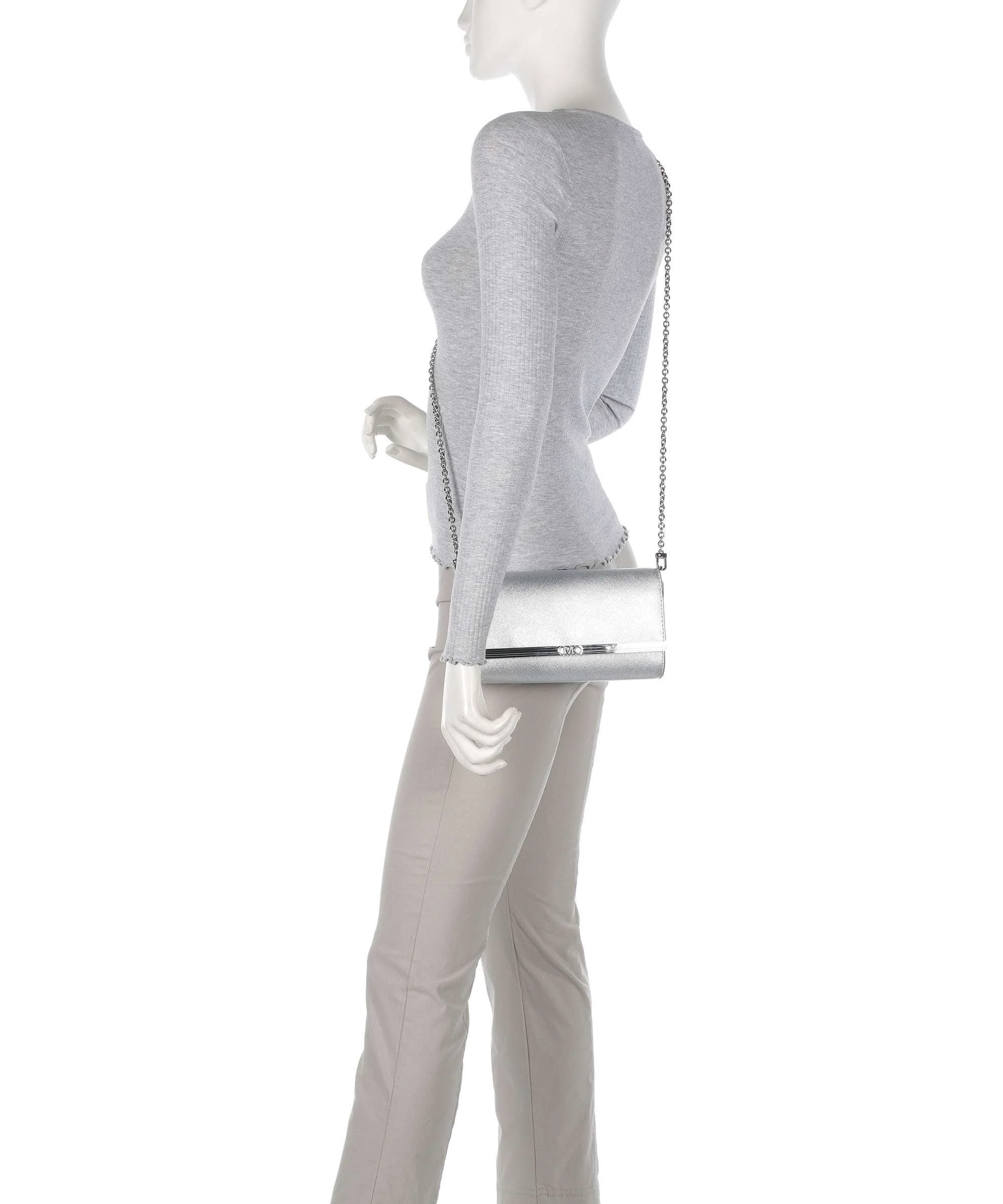 Michael Kors Mona Torba przez ramię silver - Image 3