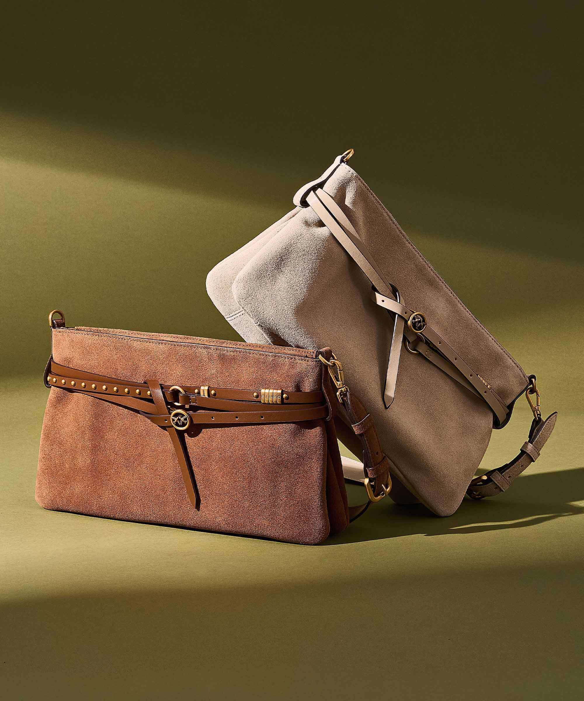 Pinko Belt Classic Torba na ramię beige/grigio fumo/antique gold - Image 2