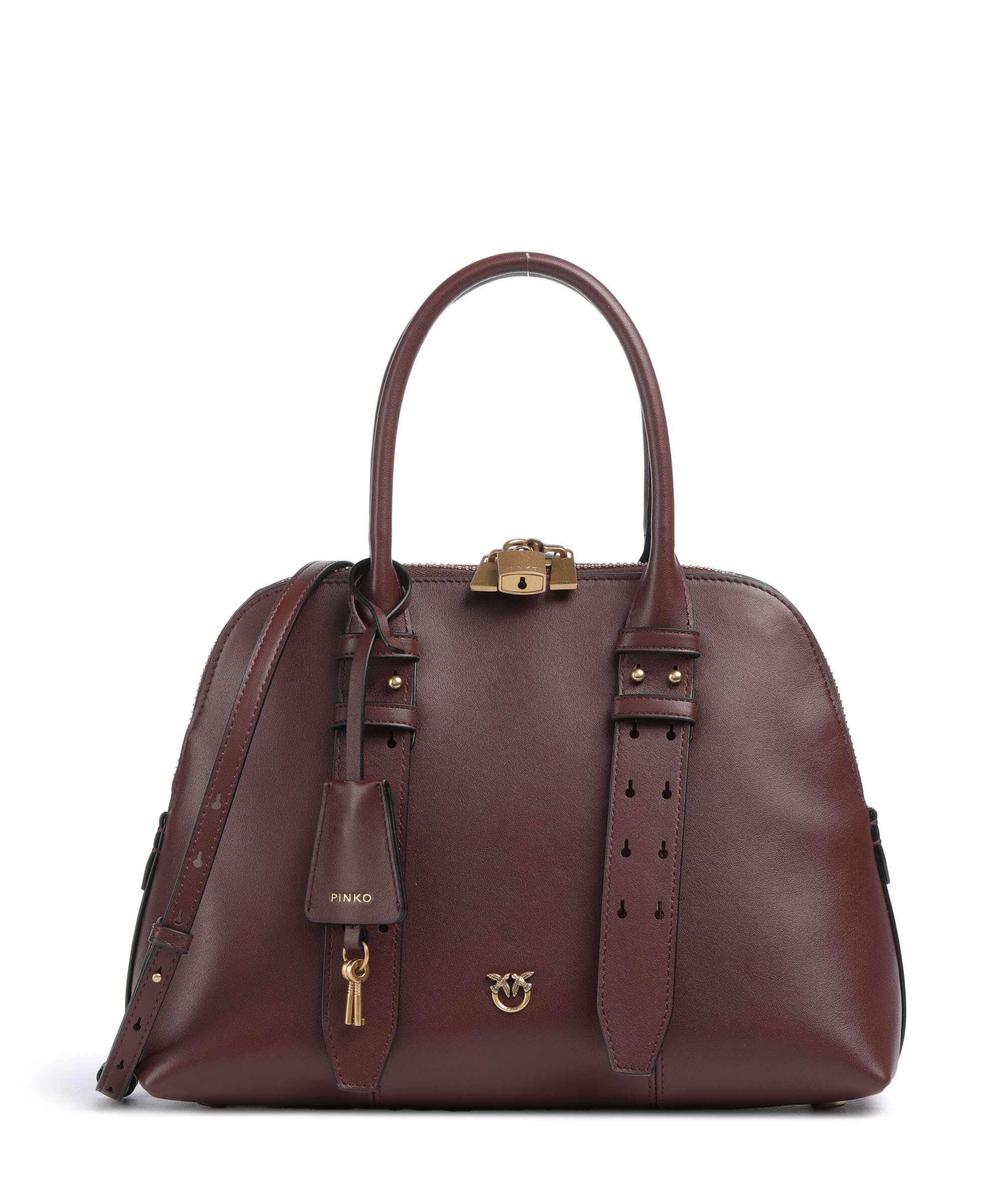 Pinko Bowling Medium Torebka burgundy wine/antique gold