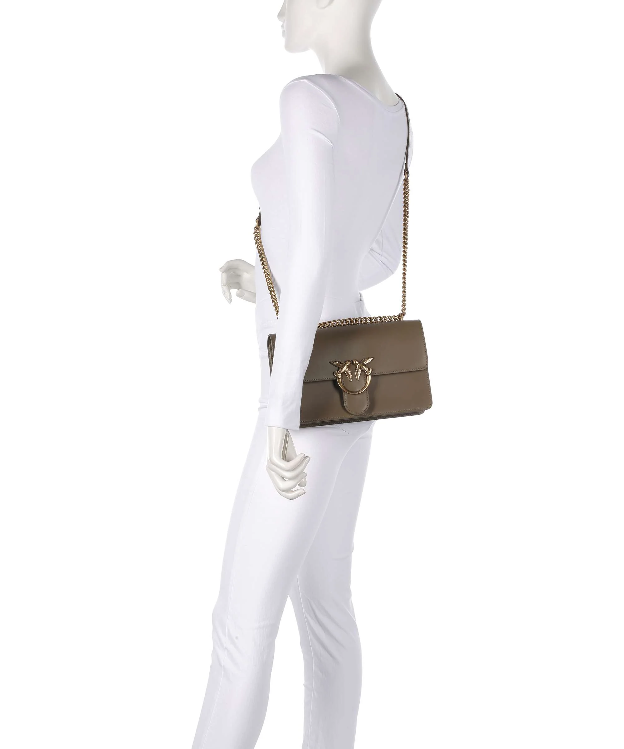 Pinko Love One Classic Torba na ramię scricciolo/antique gold - Image 3