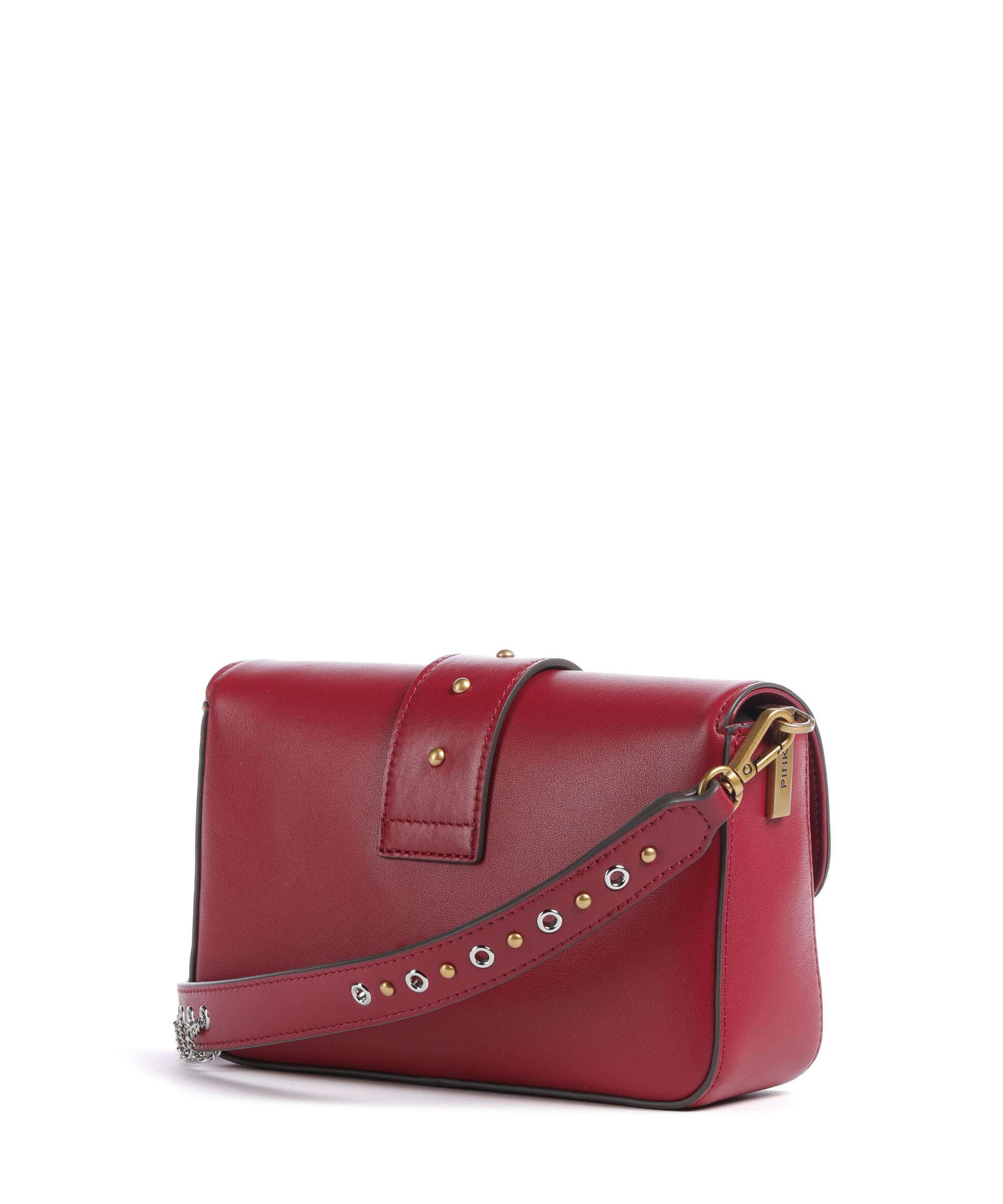 Pinko Love One Mini Slouchy Charms Torba przez ramię rosso lampone/antique gold - Image 2
