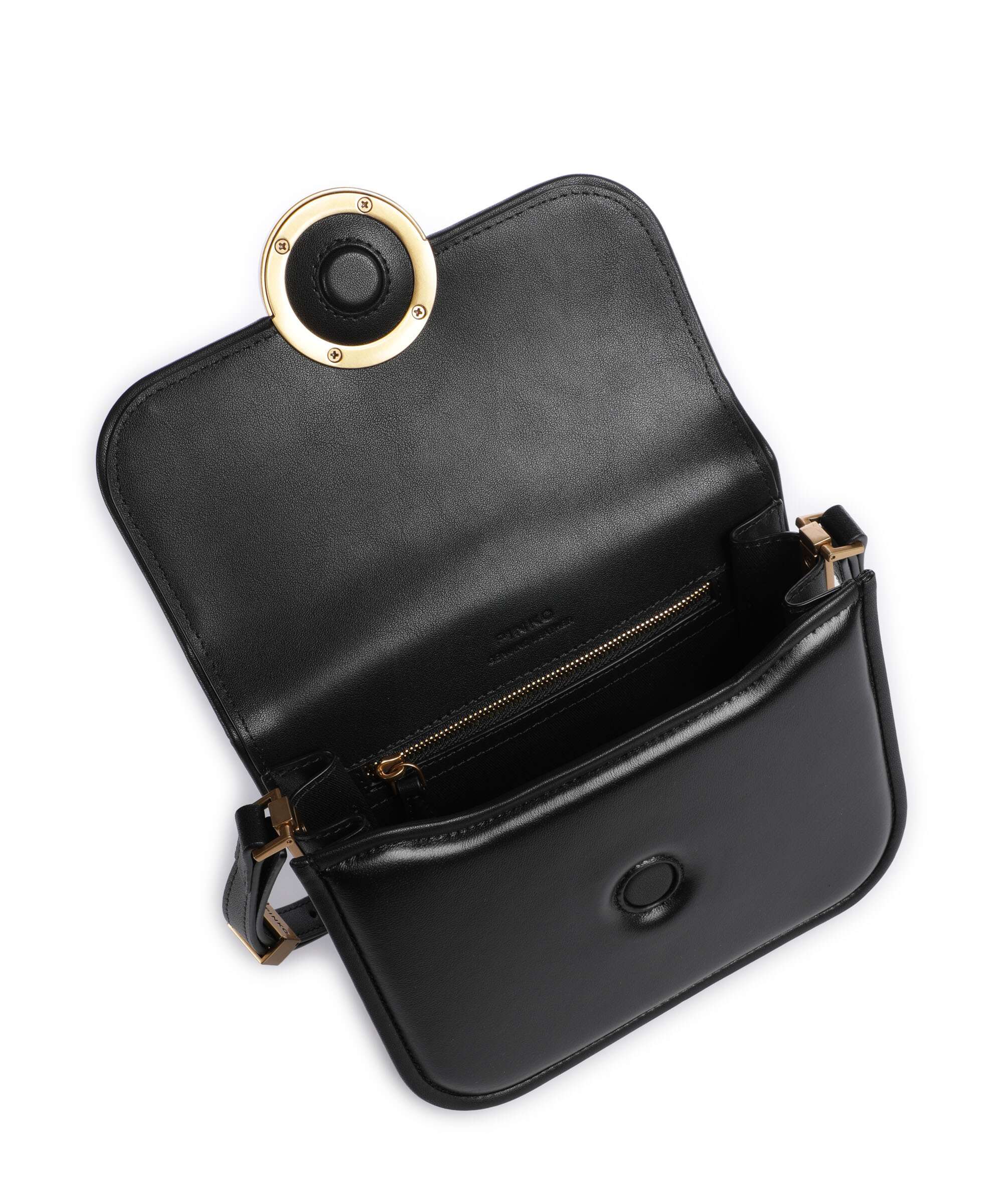 Pinko Love One Mini Torba przez ramię nero/antique gold - Image 6