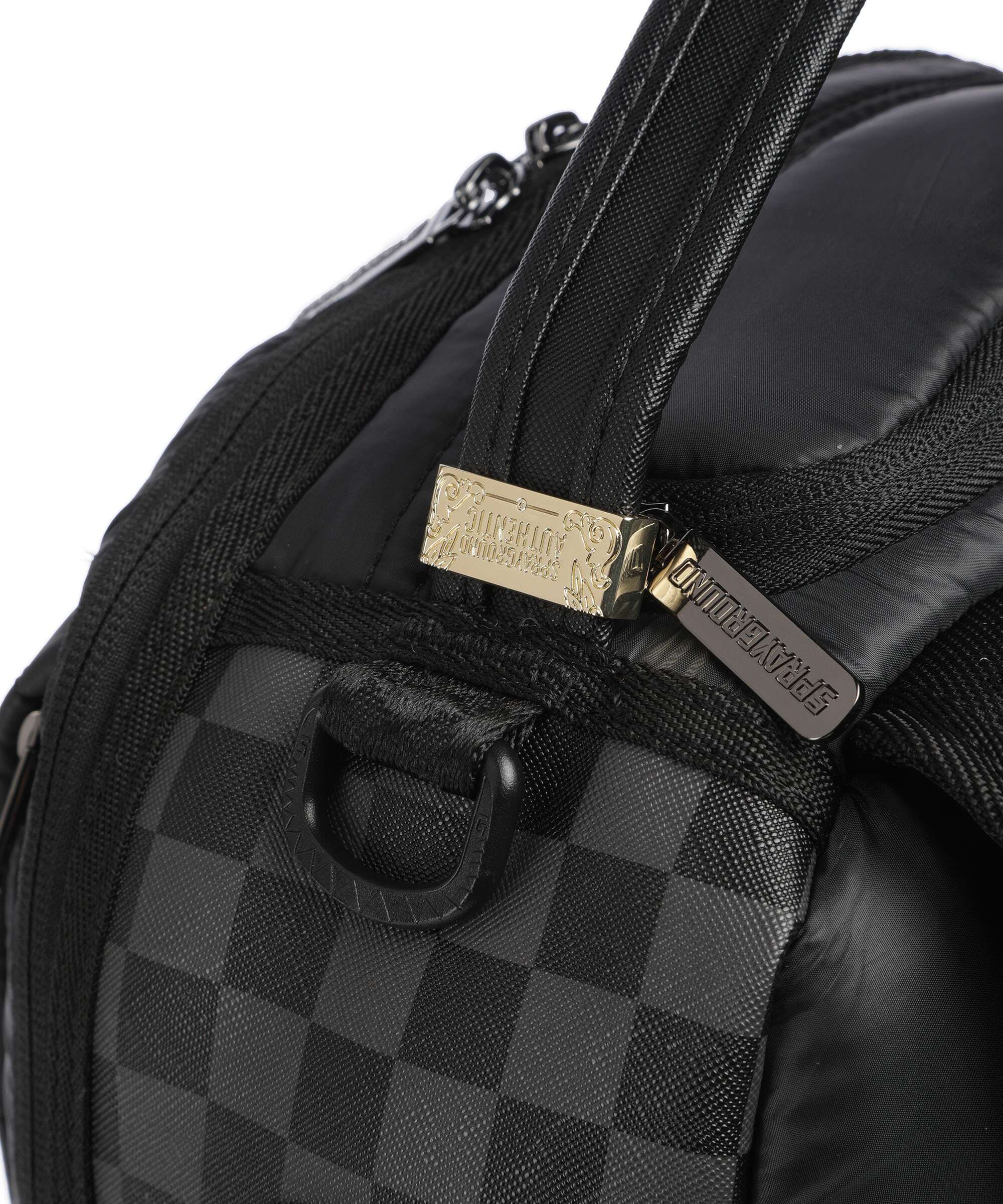 Sprayground Black Puffer Check Plecak black/grey - Image 4