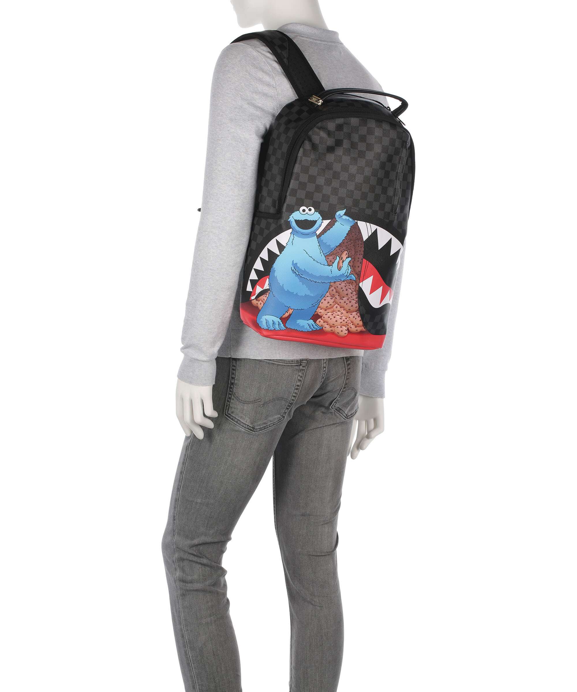 Sprayground Sesame Street Cookie Monster Sneaking a Bite Plecak black - Image 3