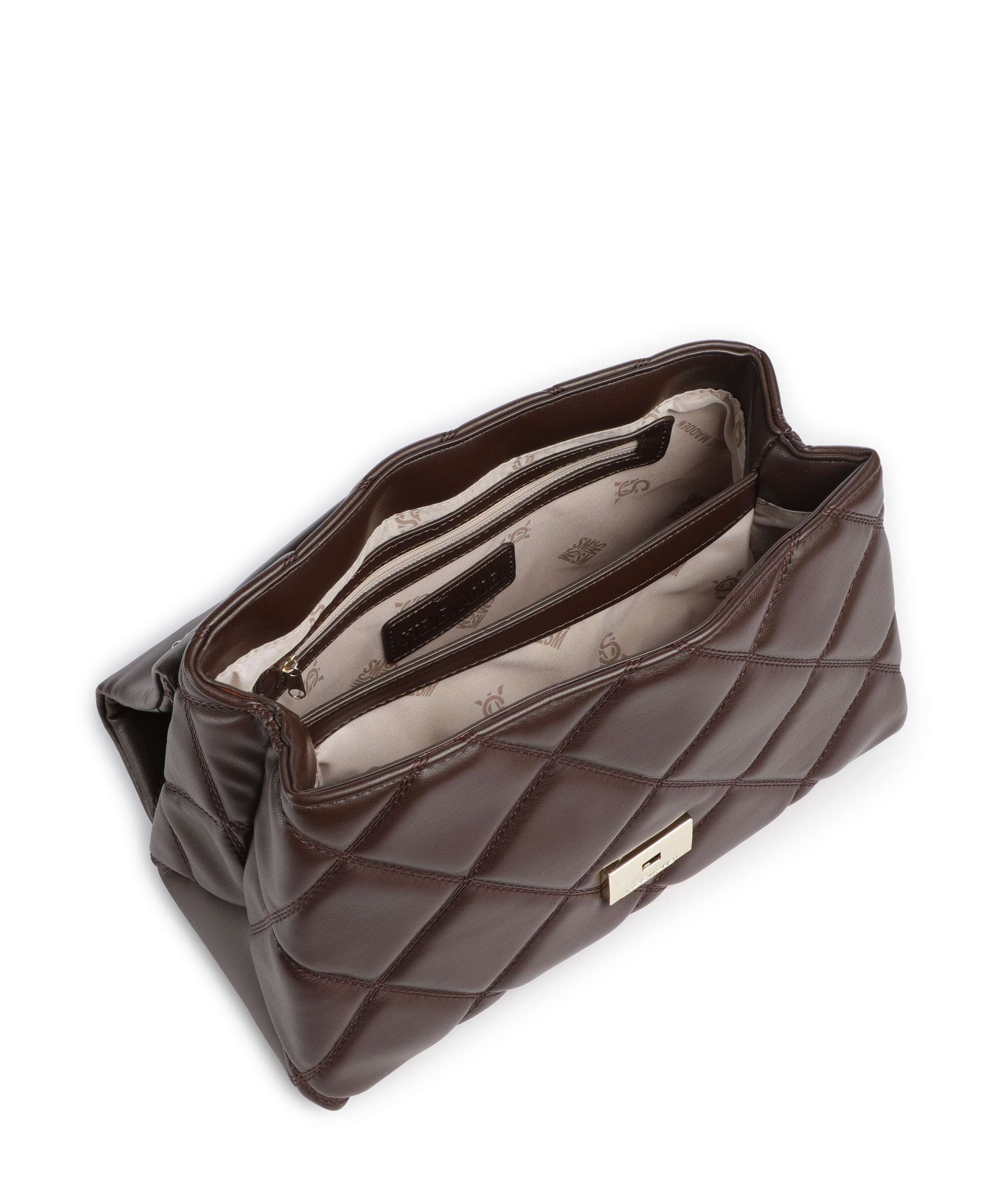 Steve Madden BJOLENE Torba na ramię chocolate/gold - Image 6