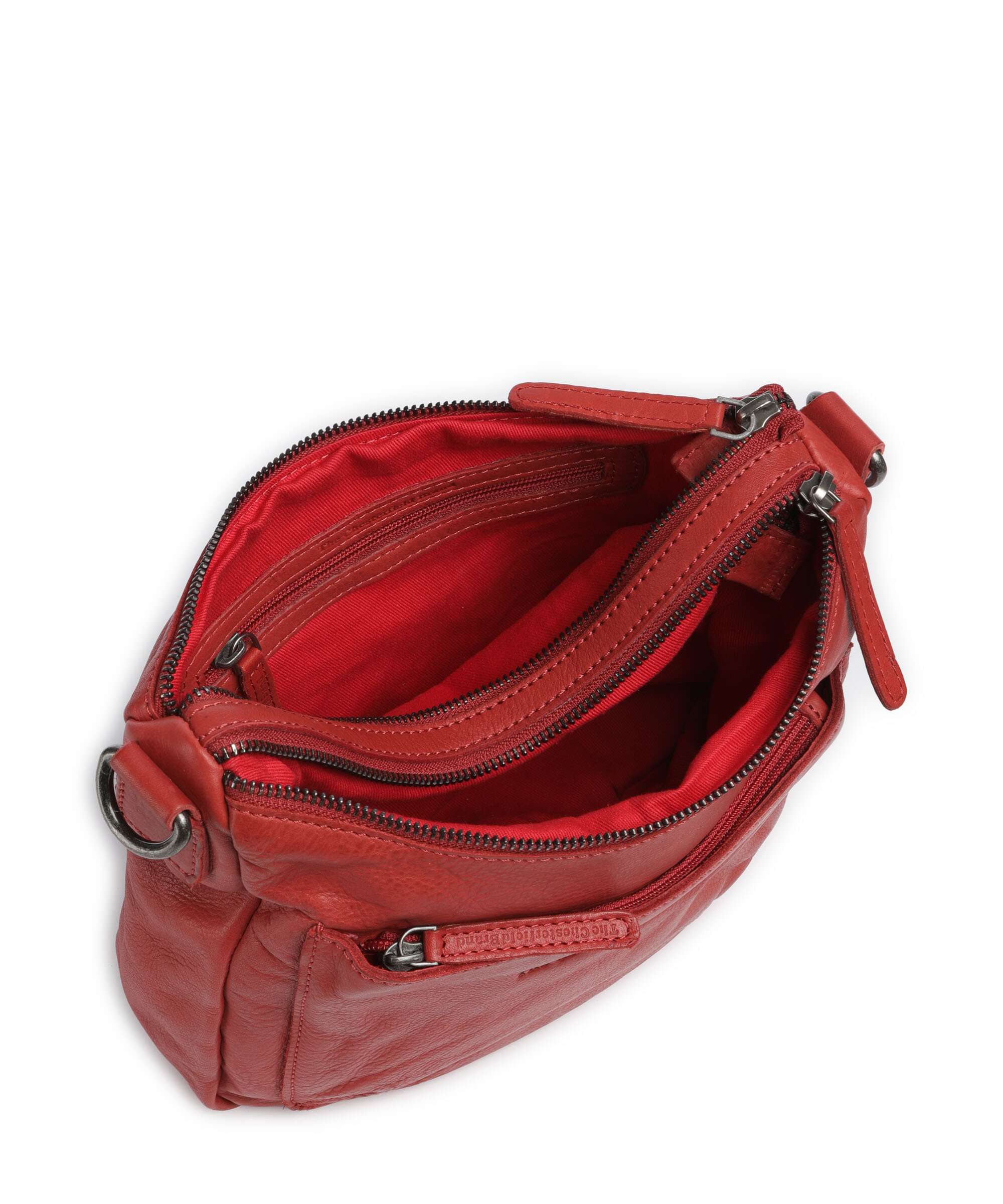 The Chesterfield Brand Washed Waxed Cow Caroline Torba przez ramię red - Image 6