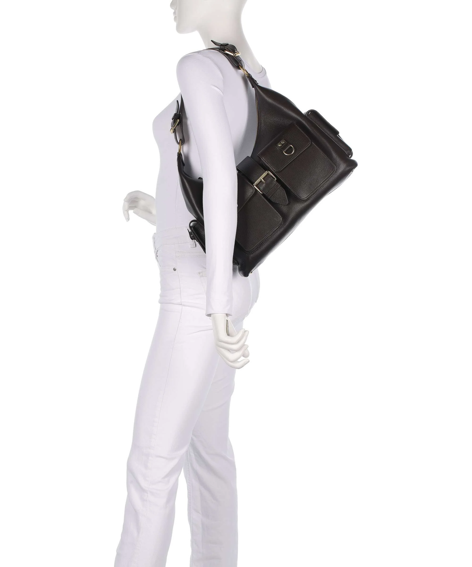 The Kooples Amelia Large Torba na ramię brown - Image 3